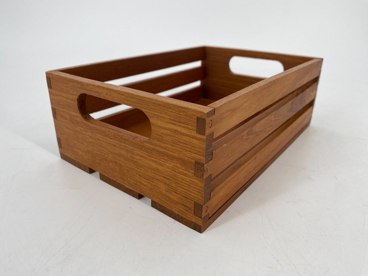 * TABLETT KISTE TEAK HOLZ BOX VINTAGE MIDCENTURY