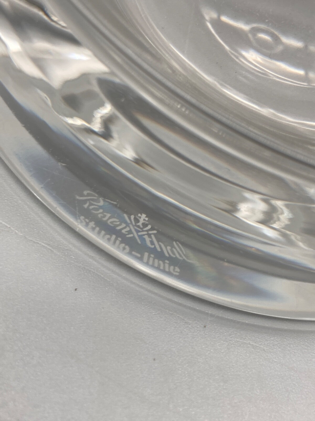 SELTENE ROSENTHAL STUDIO LINE GLASVASE WIRBEL GLASKUNST BLUMEN LINIE