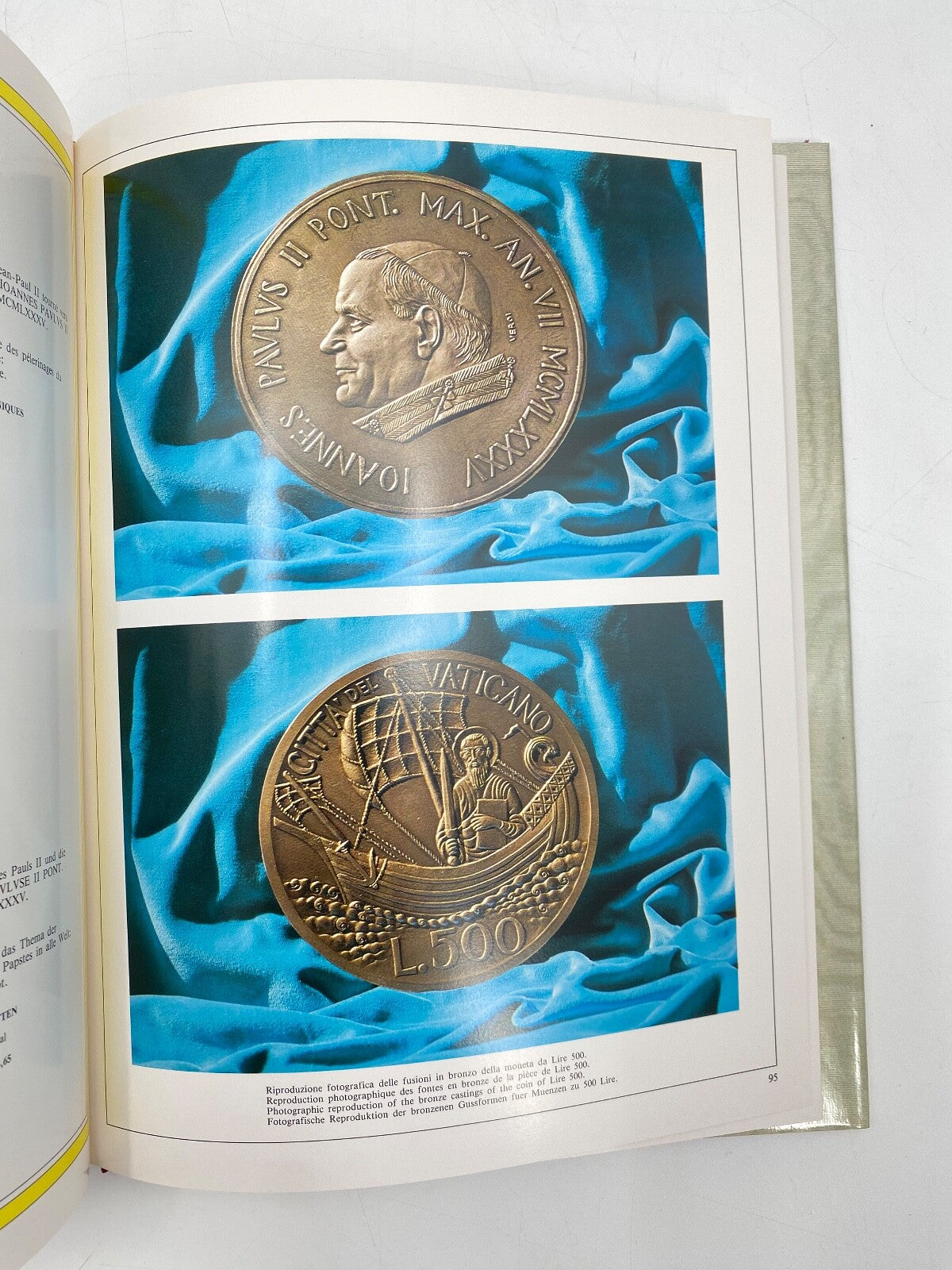 * VATICANO MONETE 1985 BUCH MÜNZSAMMLUNG VATIKAN PONTIFICATO PAOLO JOHANNES PAUL