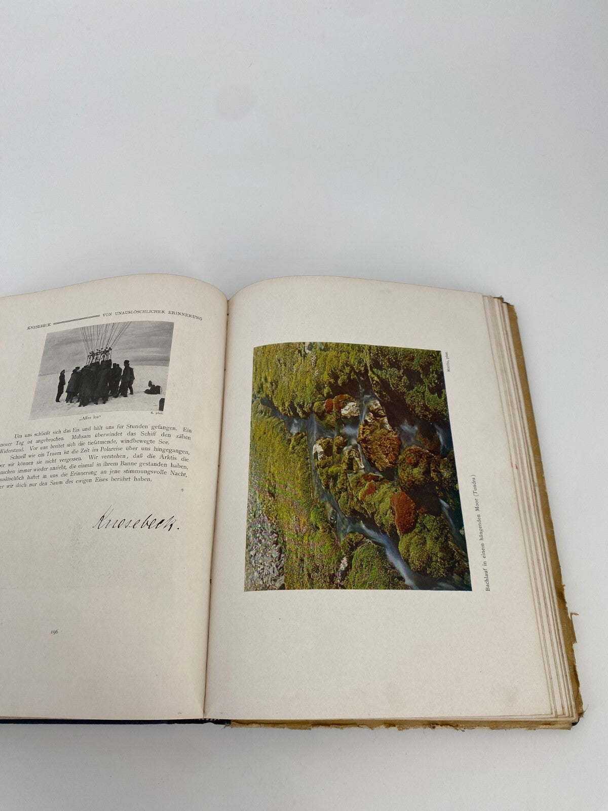 *MIT DEM ZEPPELIN NACH SPITZBERGEN ALTES BUCH 1911 INKLUSIVE FARBFOTOS UND KARTE
