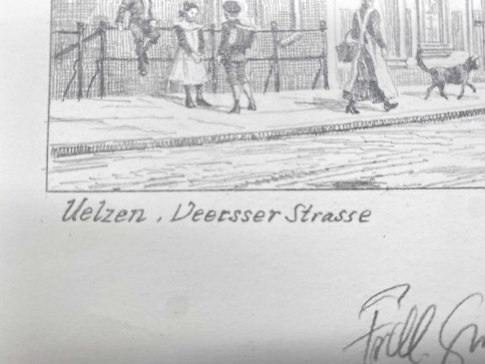 HEINZ WEHLISCH UELZEN VEERSSER STRAßE ORIGINAL HANDSIGNIERT