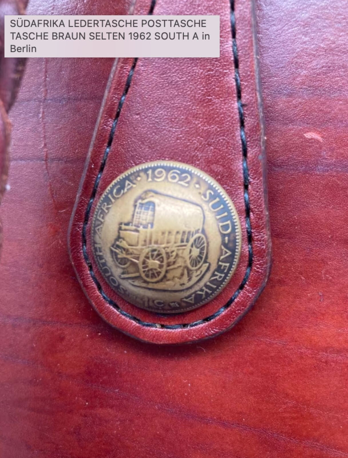 SÜDAFRIKA LEDERTASCHE POSTTASCHE TASCHE BRAUN SELTEN 1962 SOUTH AFRICA