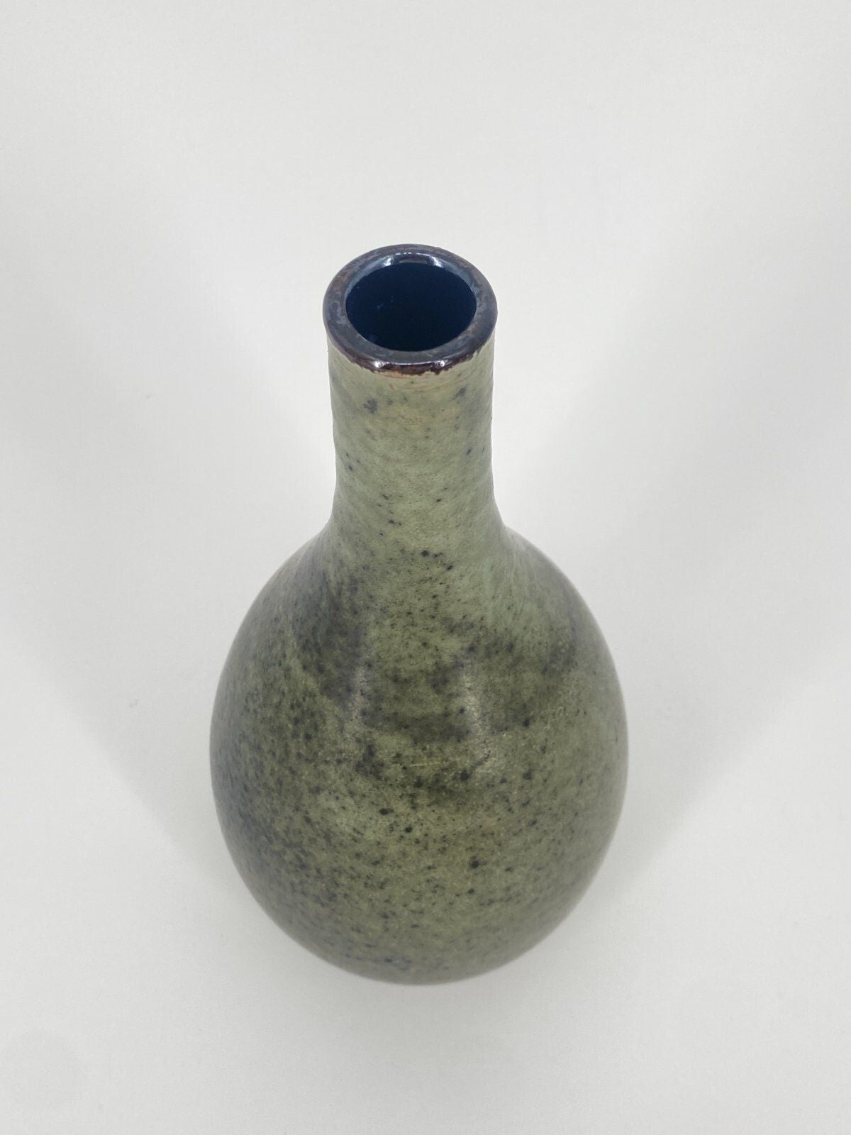 *STUDIOKERAMIK VASE GARMANN RÖMHILD GRÜN GESPRENKELT VINTAGE 23CM