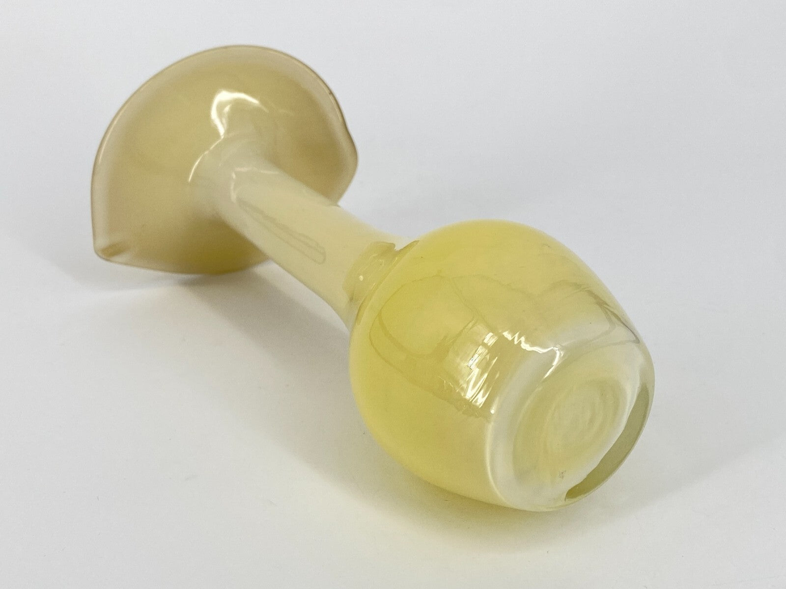 * VASE GLAS JACK IN THE PULPIT GELB 60ER MURANO LILY FLORAL