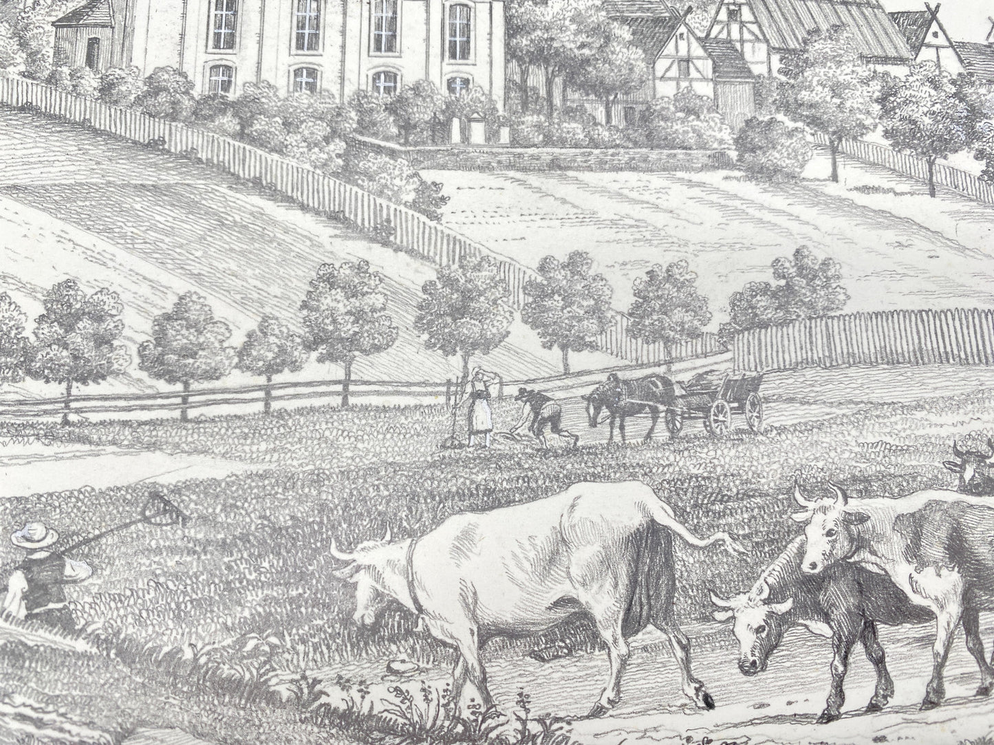 DEUTSCHER KÜNSTLER HEINZ WEHLISCH DORFKIRCHE DORFKIRCHE SCHÖNEBERG 1840 SIGNIERT