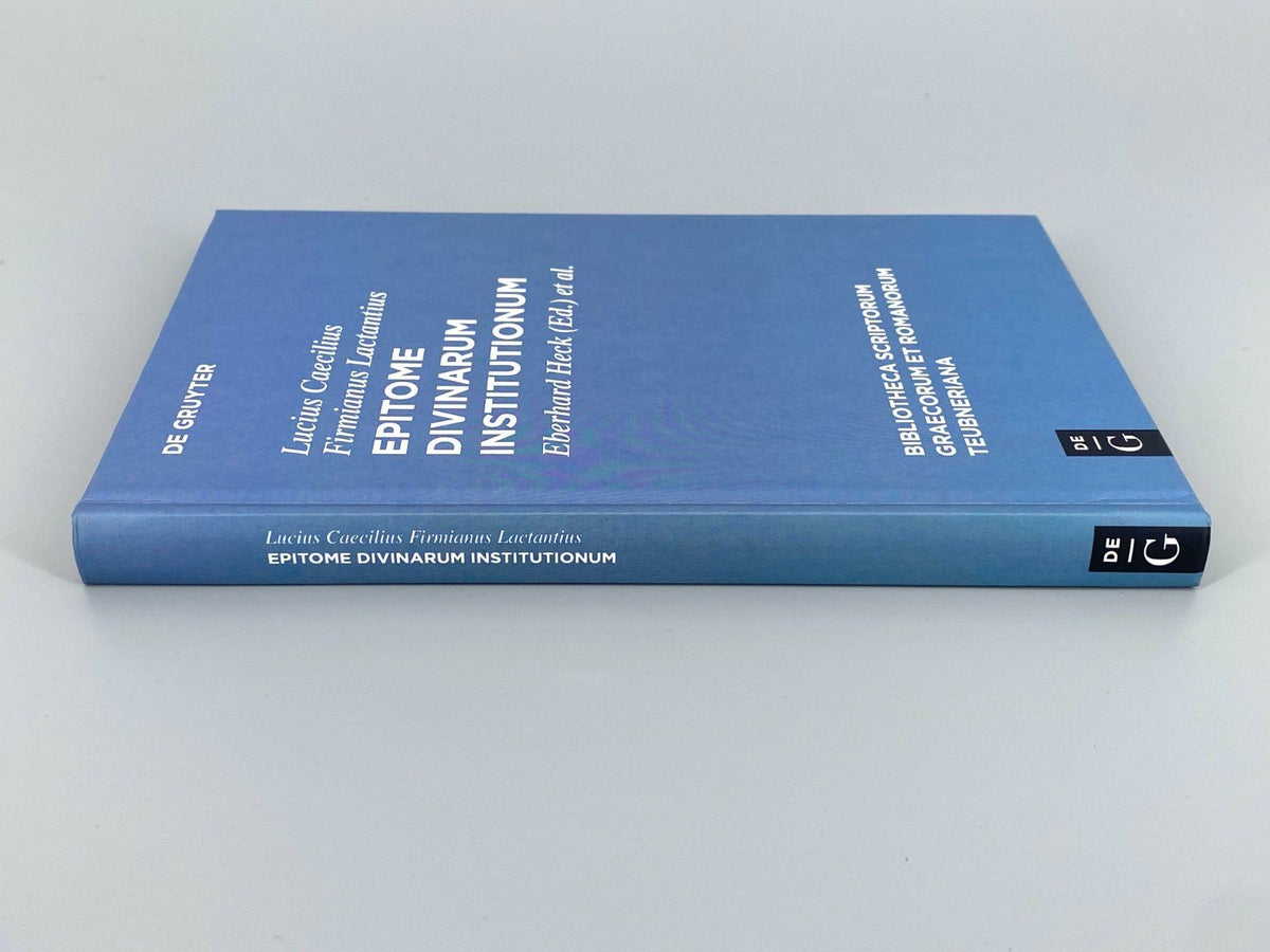 *BUCH EBERHARD HECK CAECILIUS EPITOME DIVINARUM INSTITUTIONUM