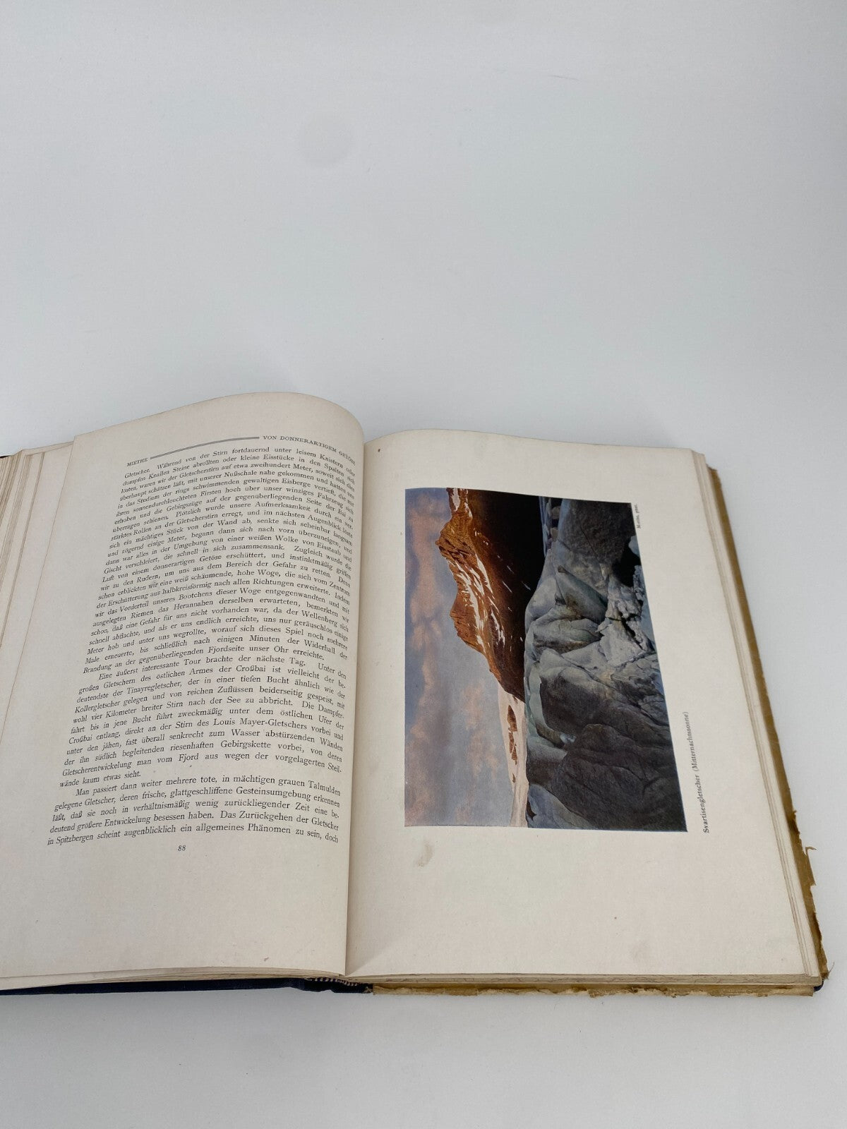 *MIT DEM ZEPPELIN NACH SPITZBERGEN ALTES BUCH 1911 INKLUSIVE FARBFOTOS UND KARTE