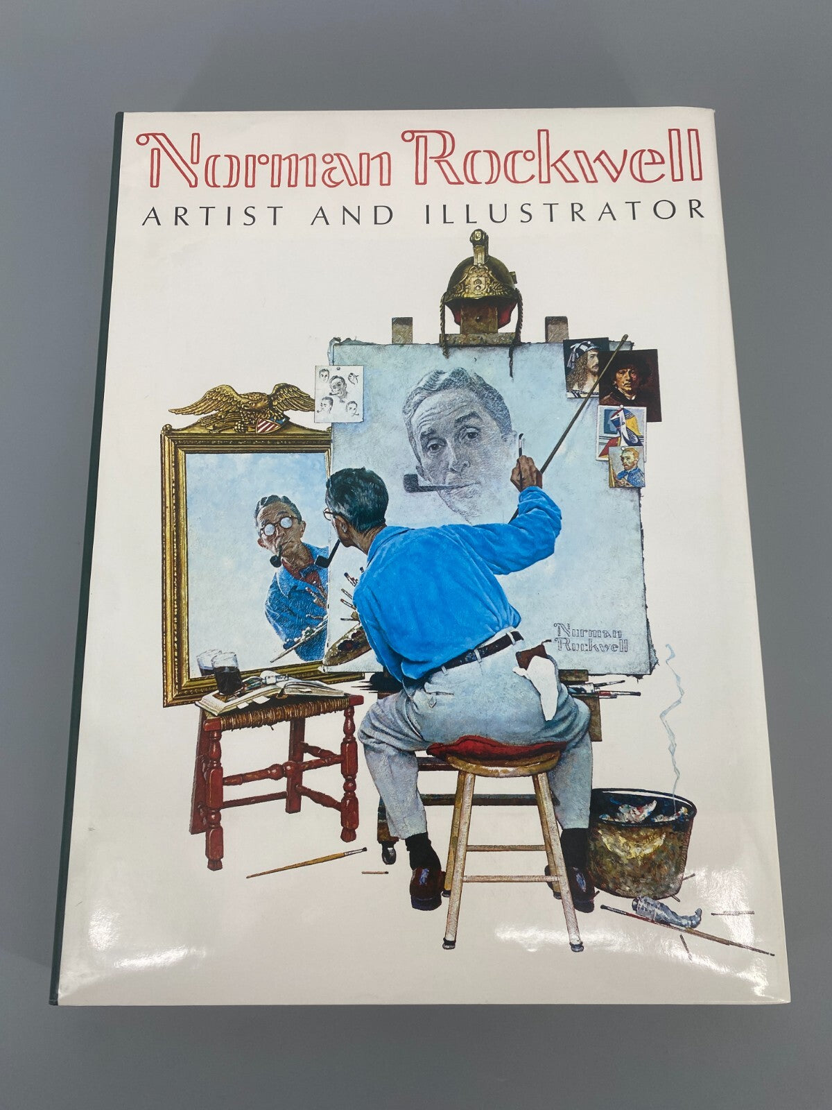*BUCH KÜNSTLER NORMAN ROCKWELL BUECHNER GROßFORMAT NEW YORK 1983 US MONOGRAPHIE