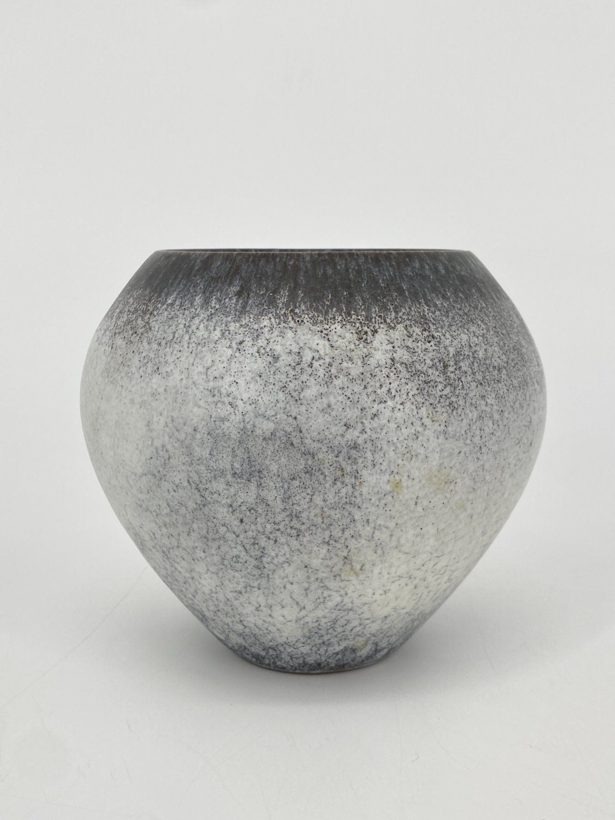 * STUDIOKERAMIK VASE VINTAGE 60ER GRAU BRAUN GEMARKT G 85
