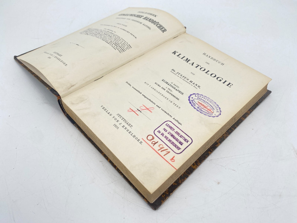 * 2# HANDBUCH DER KLIMATOLOGIE I JULIUS HANN ALLGEMEINE KLIMALEHRE ANTIK