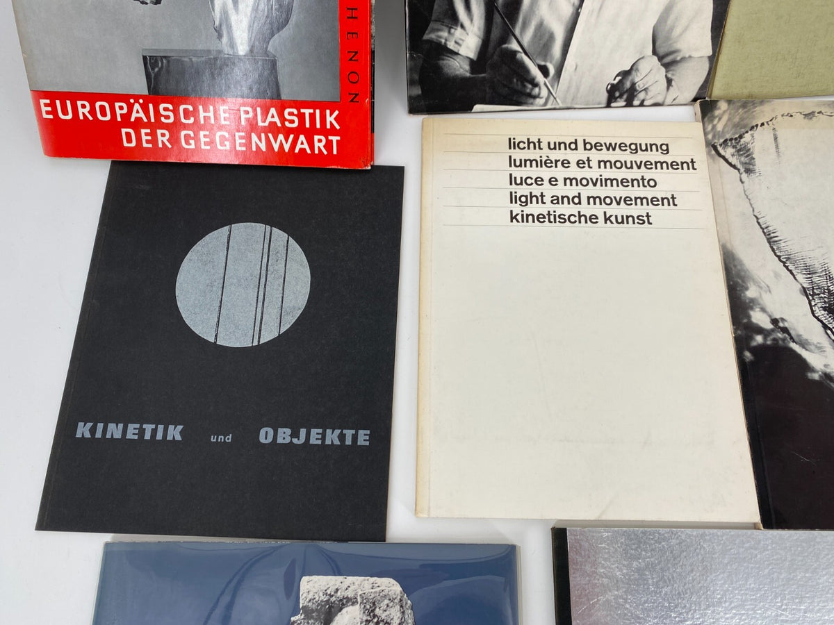 * KONVOLUT 13 BÜCHER MODERNE PLASTIK LICHT KINETISCHE KUNST KEMENY WOTRUBA
