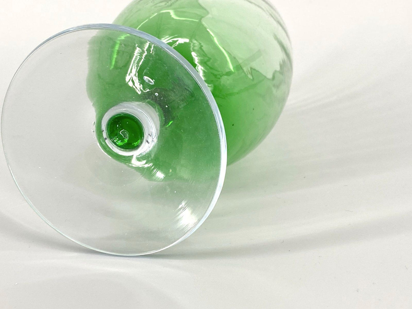 * ART GLASS GRÜNGLASPOKAL GROSS GLASVASE 