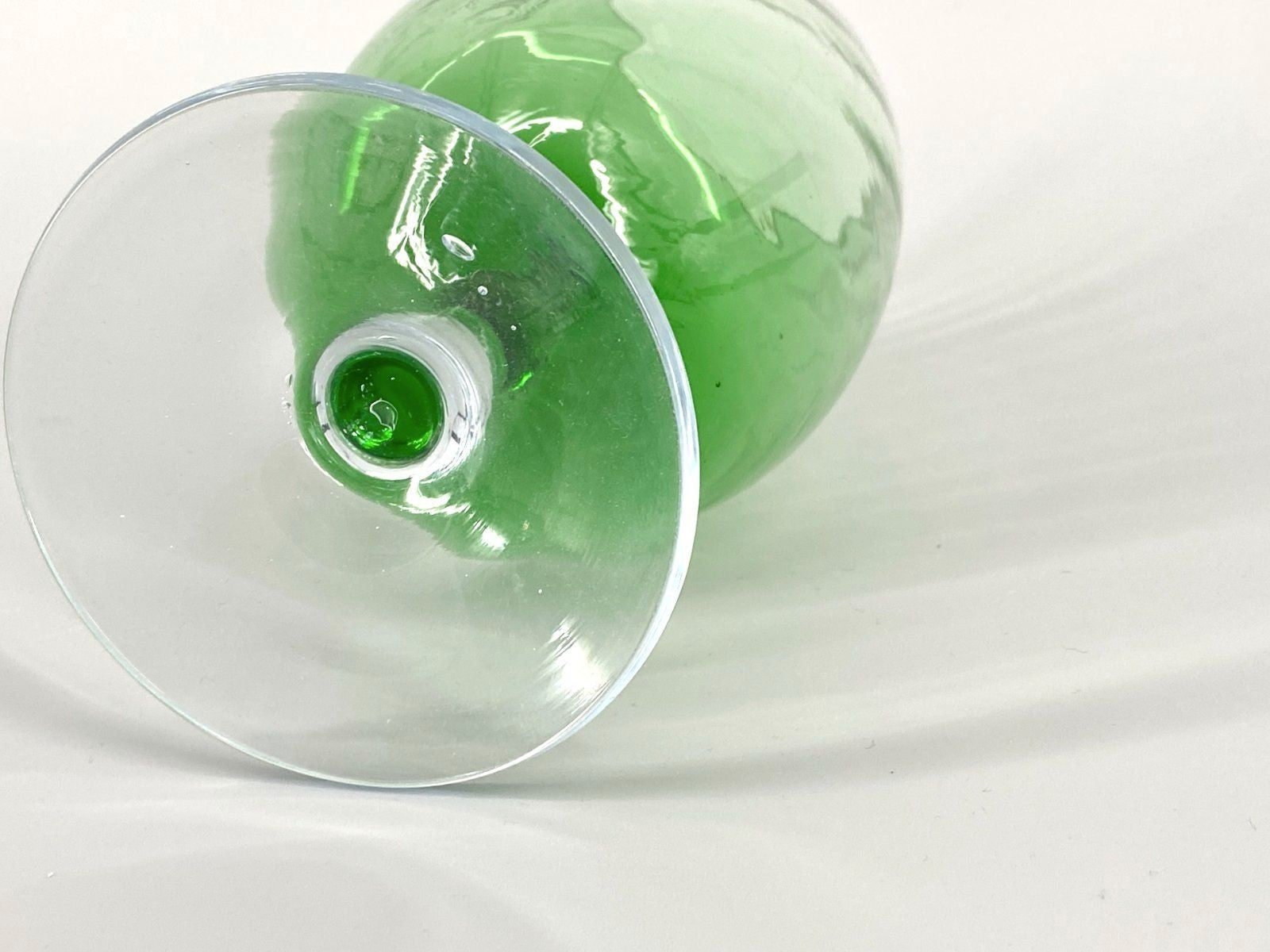 * ART GLASS GRÜNGLASPOKAL GROSS GLASVASE 