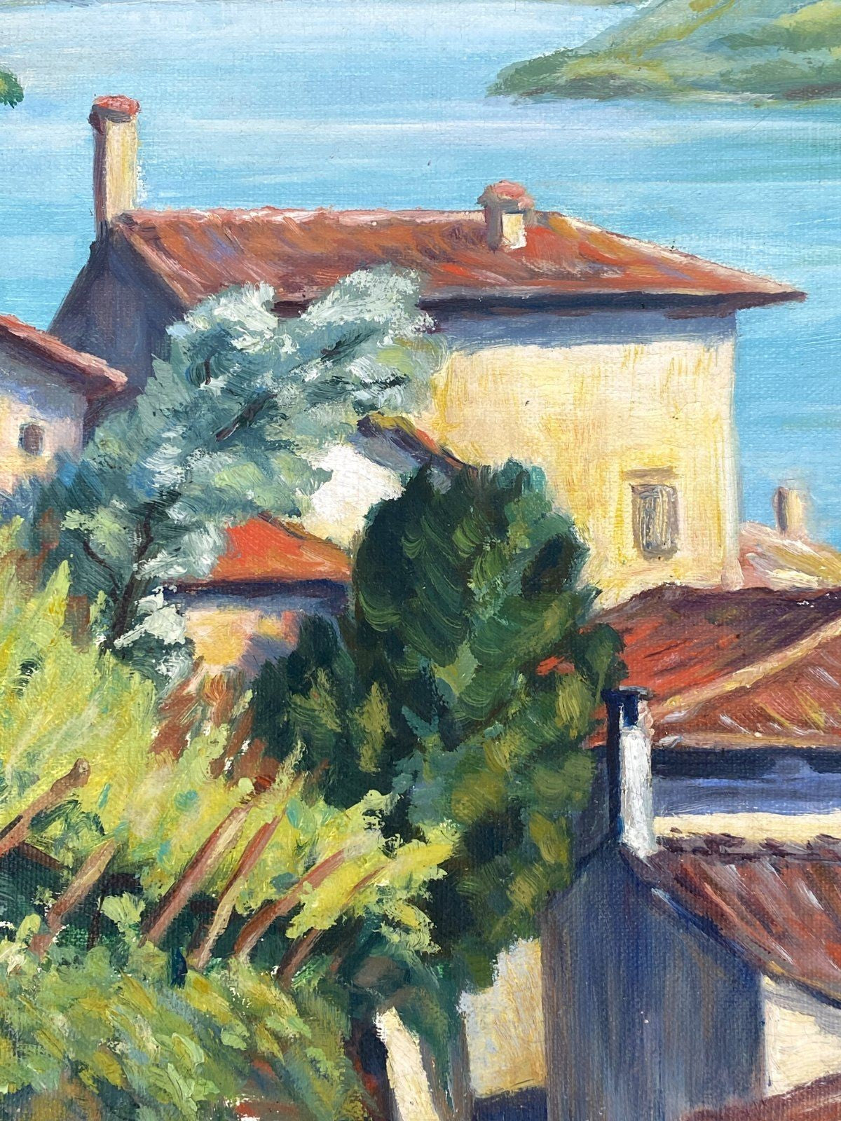 *ÖLGEMÄLDE GANDRIA LUGANO JOSEF DORNER LUGANERSEE 1936 LANDSCHAFT
