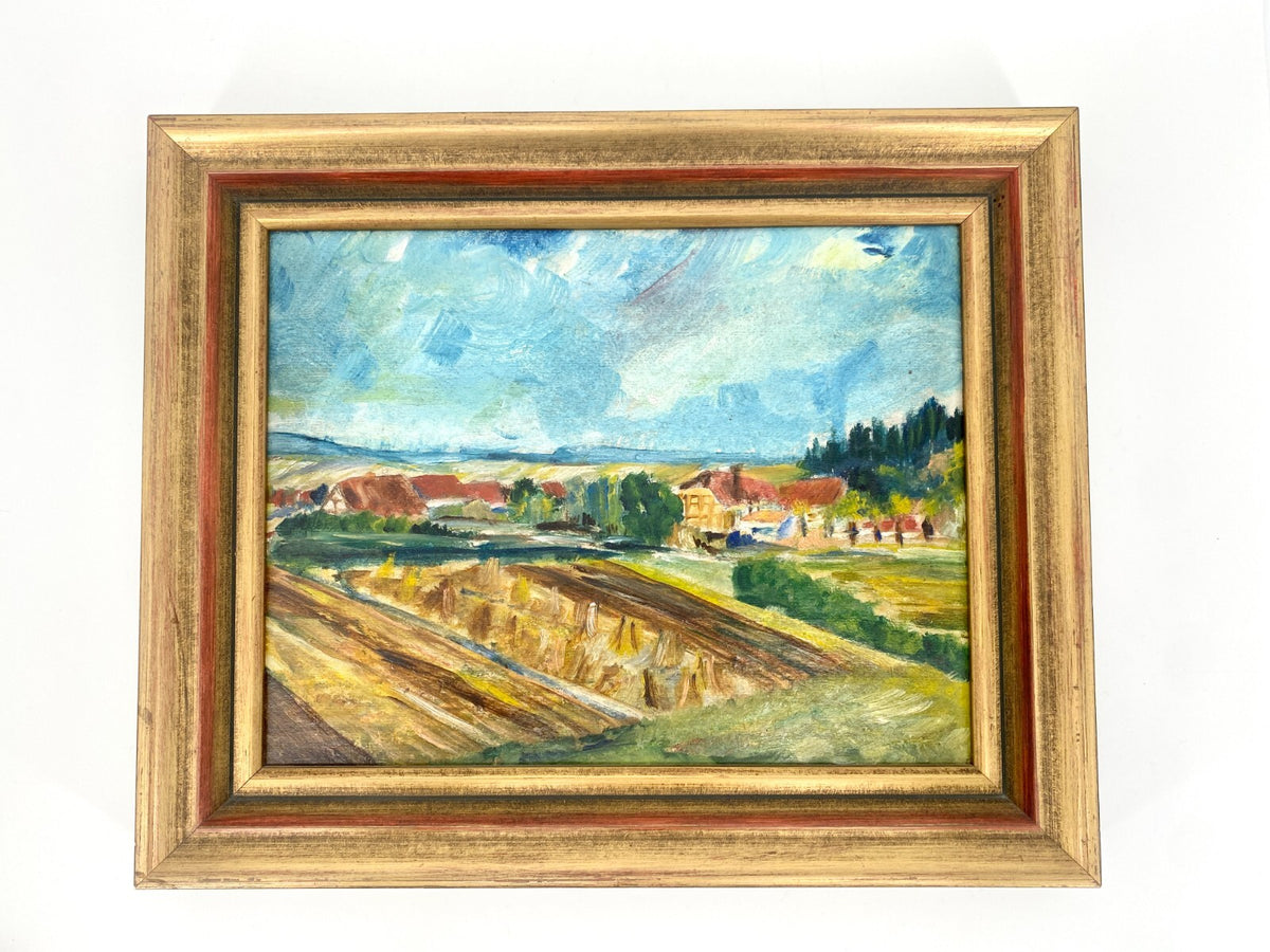 * ÖLGEMÄLDE GEMÄLDE LANDSCHAFT  NIEDERSACHEN WALTER BRÜGGMANN IMPRESSIONISMUS
