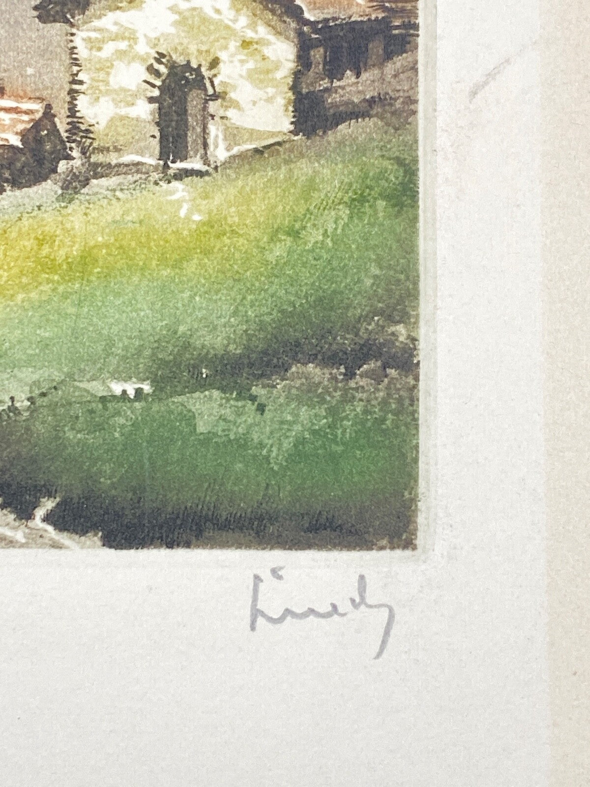 MATTERHORN DRUCK AQUARELL HANDABZUG EDITEURS ZURICH 18x 21 cm