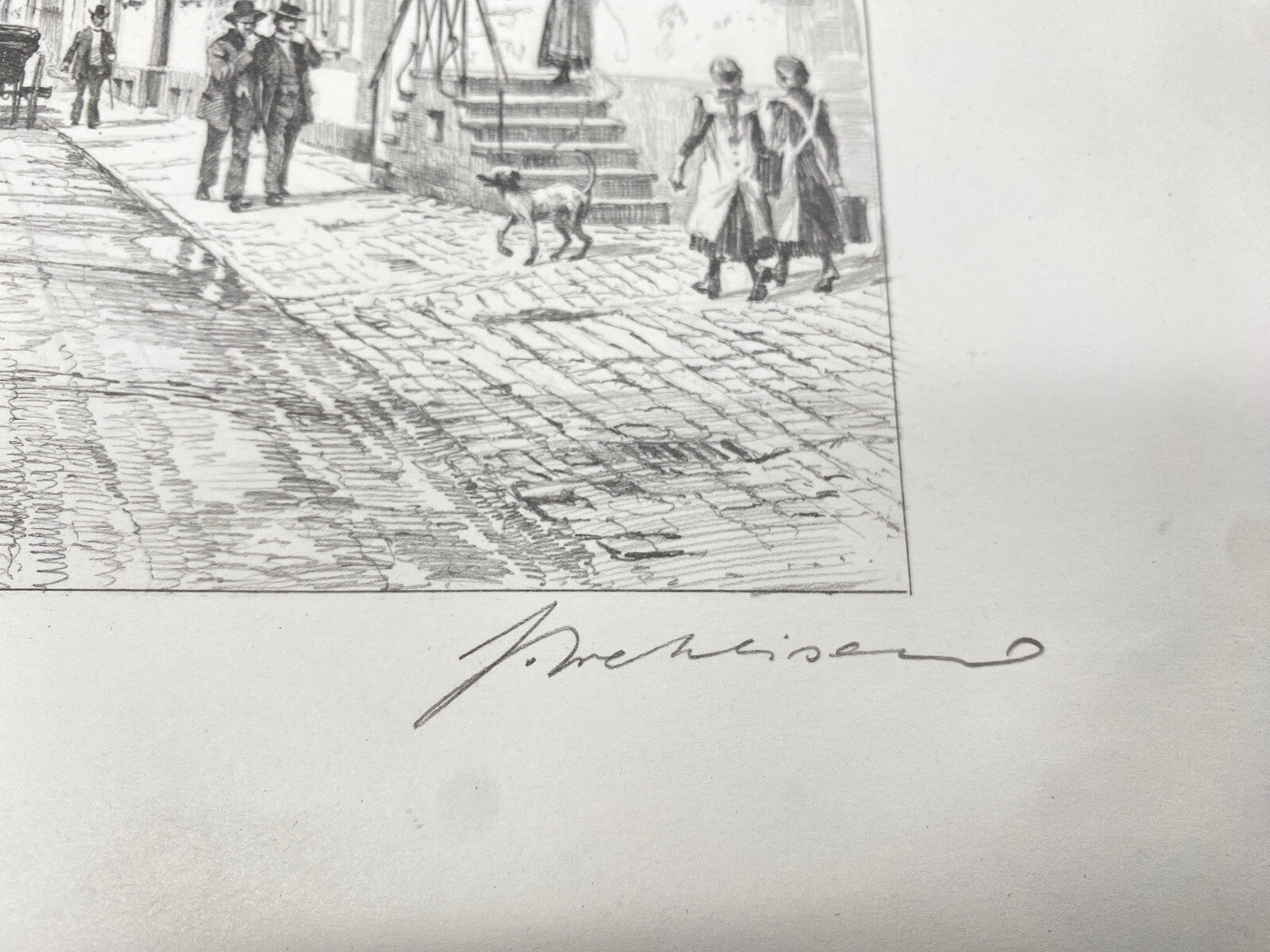 DEUTSCHER KÜNSTLER HEINZ WEHLISCH ZEICHNUNG KANDEL GERMERSHEIM HANDSIGNIERT