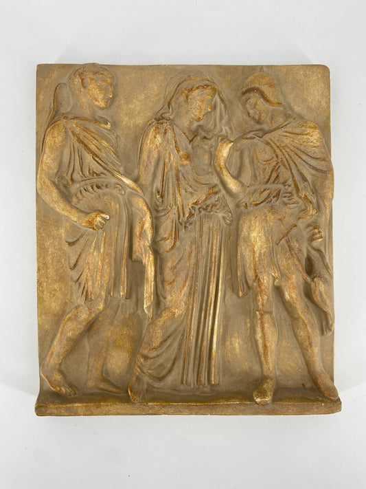 *ANTIKES RELIEF ORPHEUS EURYDIKE HERMES MUSEUMS REPLIKAT ORIGINAL VINTAGE