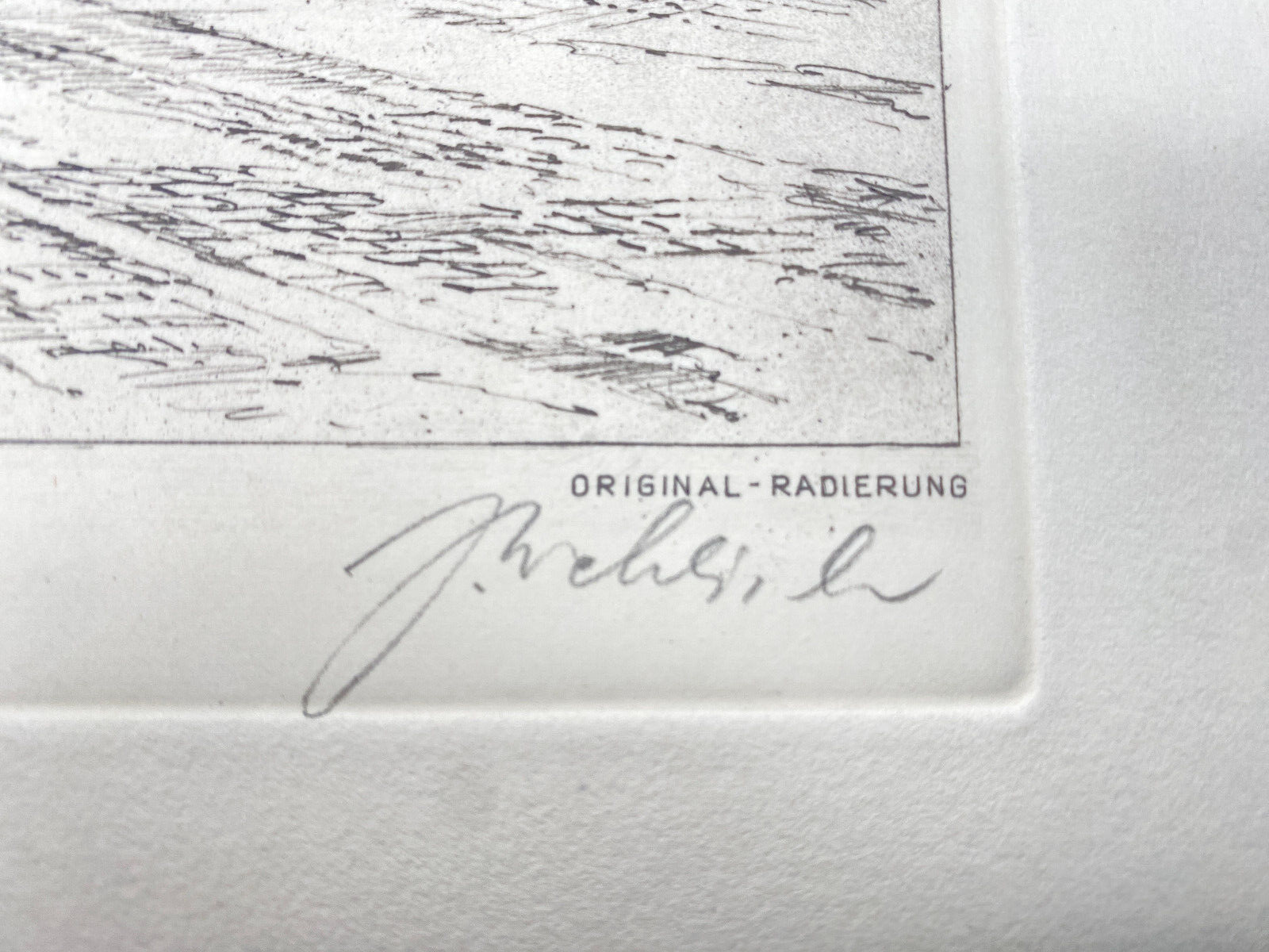 HEINZ WEHLISCH RADIERUNG PERSPEKTIVE LÜNEBURG 1910 HANDSIGNIERT