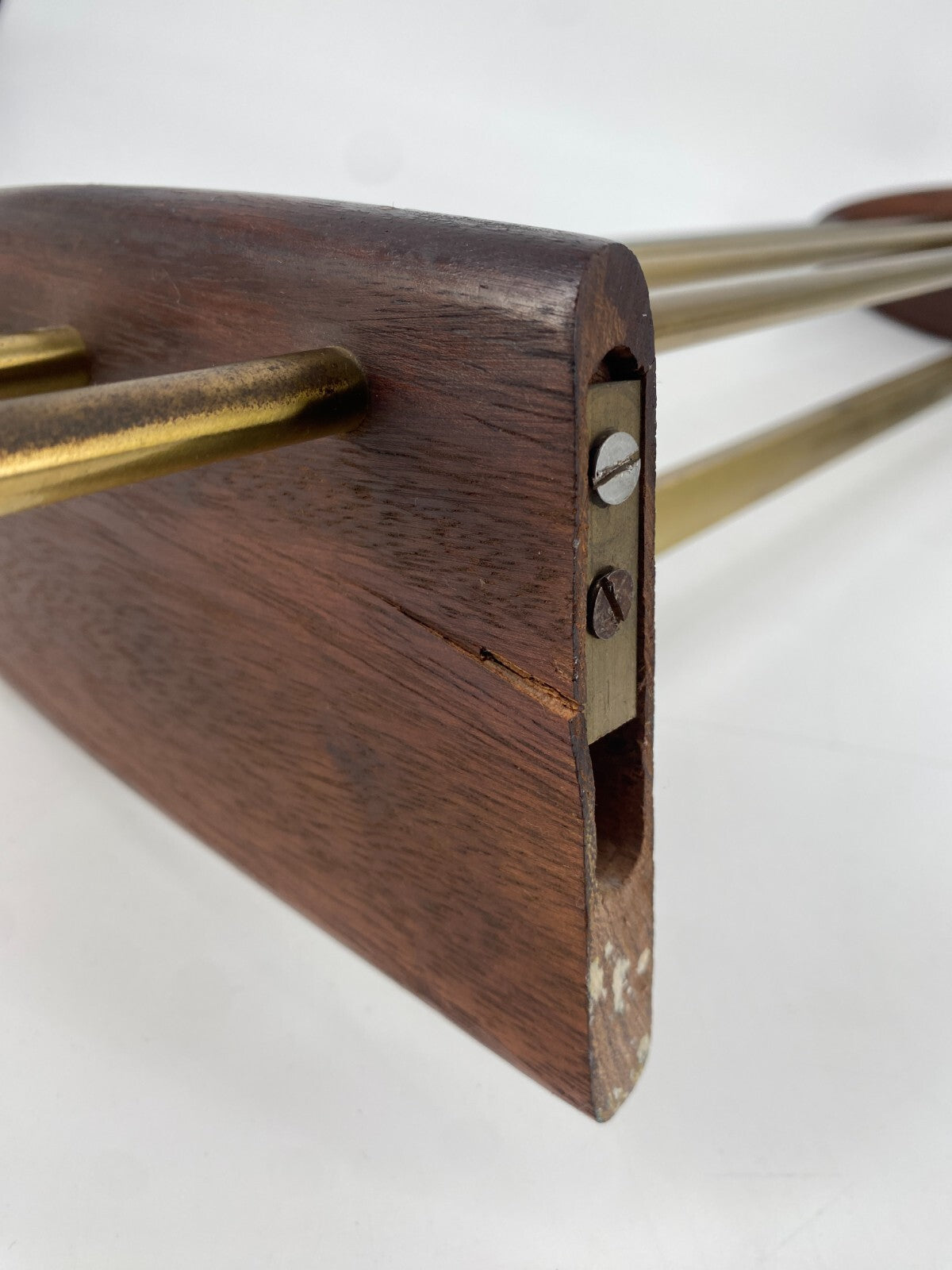 * MID CENTURY DESIGN GARDEROBE TEAK HUTABLAGE HAKENLEISTE 50er 60er