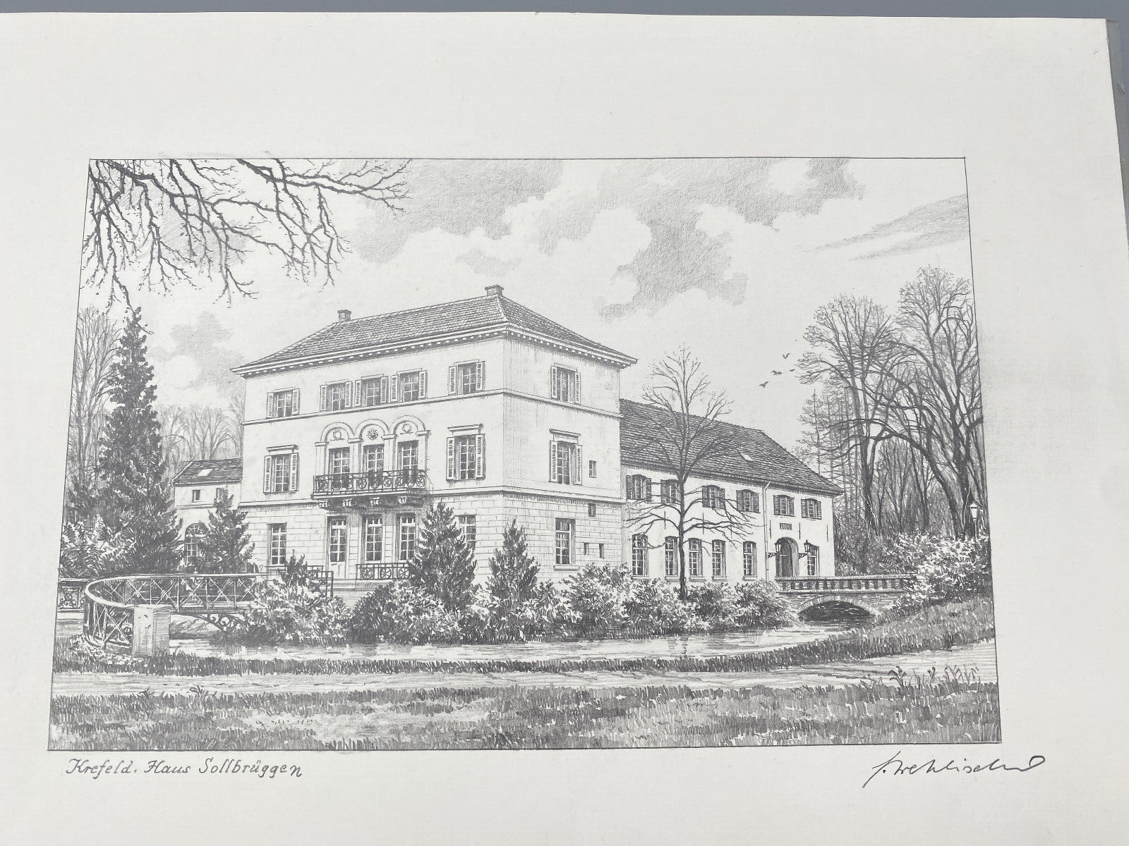 HEINZ WEHLISCH KÜNSTLER ZEICHNUNGEN RADIERUNGEN KREFELD ANSICHTEN 1900 JHR.