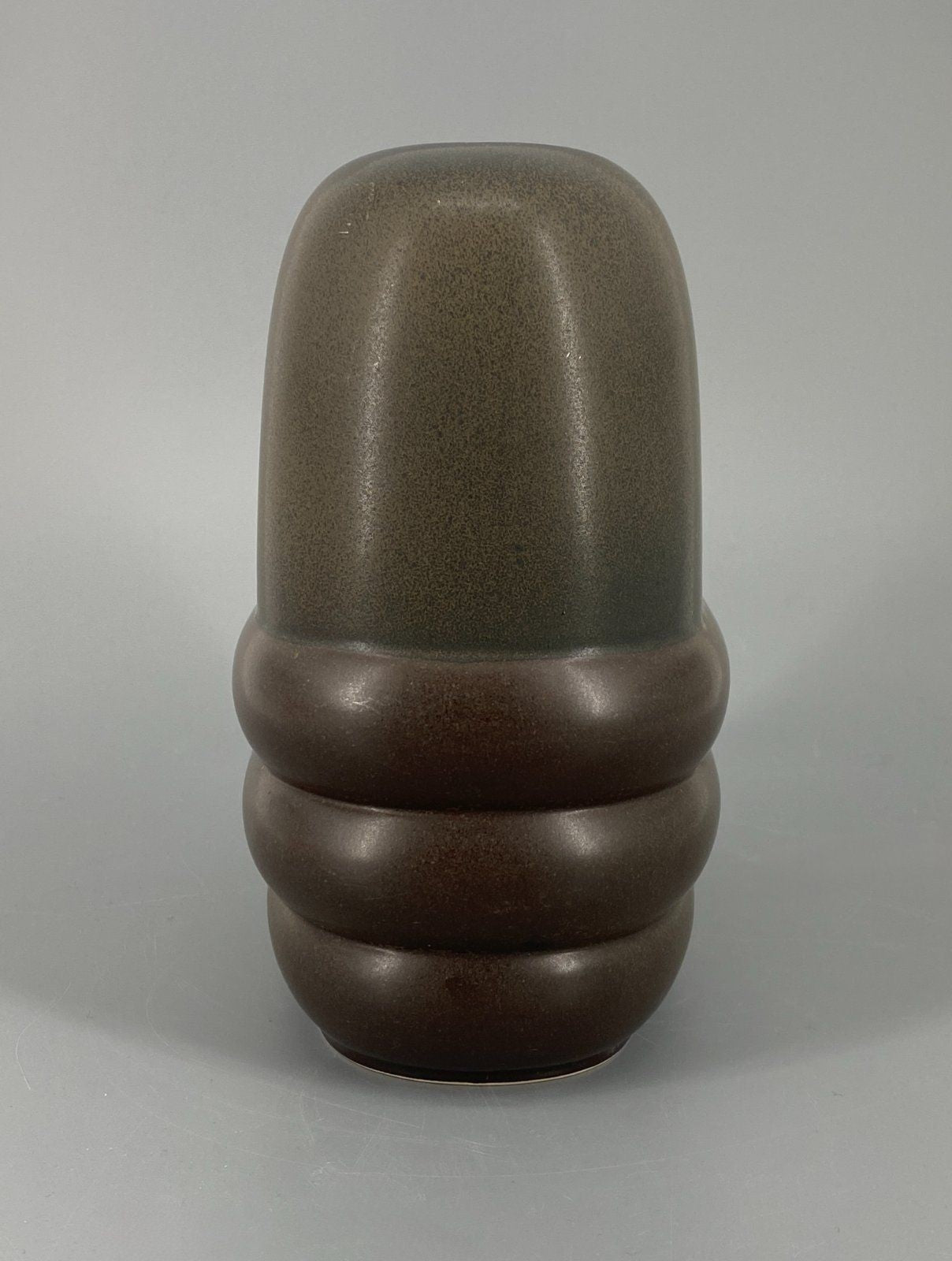 * ROSENTHAL VASE UTA FEYL BRAUN KERAMIK STUDIO LINIE 70er VINTAGE
