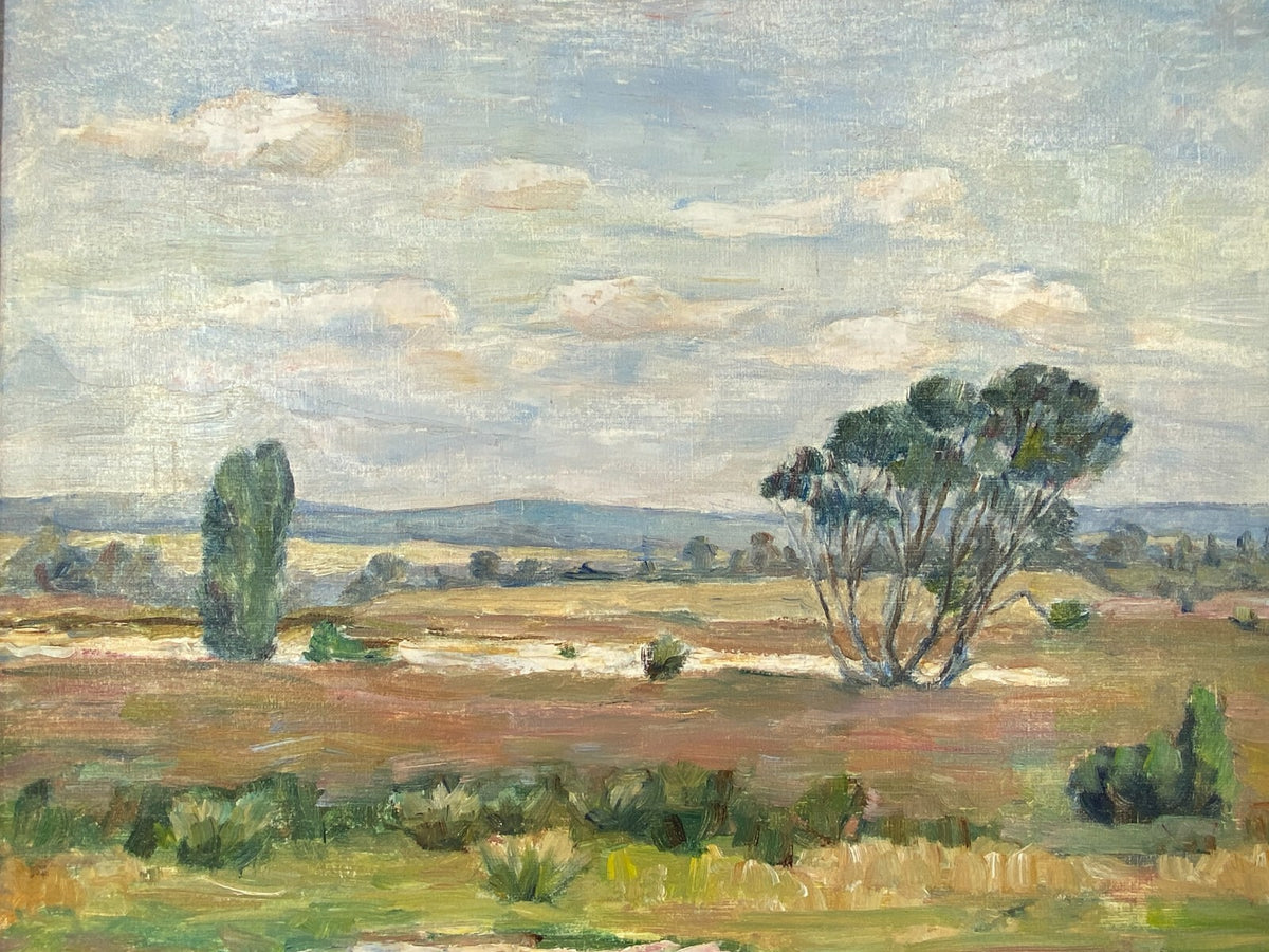 * ÖLGEMÄLDE LANDSCHAFT M. HEYDEN SIGNIERT 1950 50ER GERAHMT VINTAGE