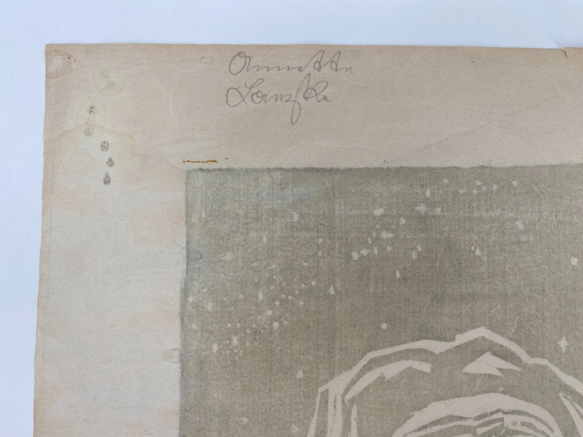* WERNER GÖRITZ HOLZSCHNITT ABRAHAM PROPHET BIBEL SIGNIERT 1952 ORIGINAL