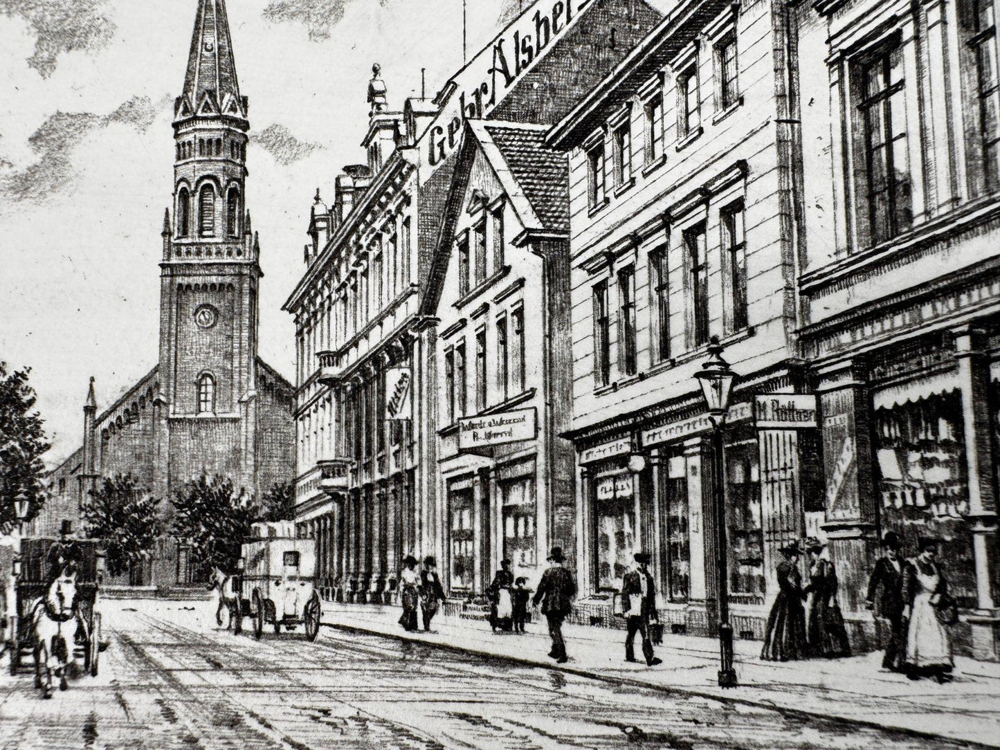 * HEINZ WEHLISCH ORIGINAL RADIERUNG WATTENSCHEID OSTSTRAßE 1905