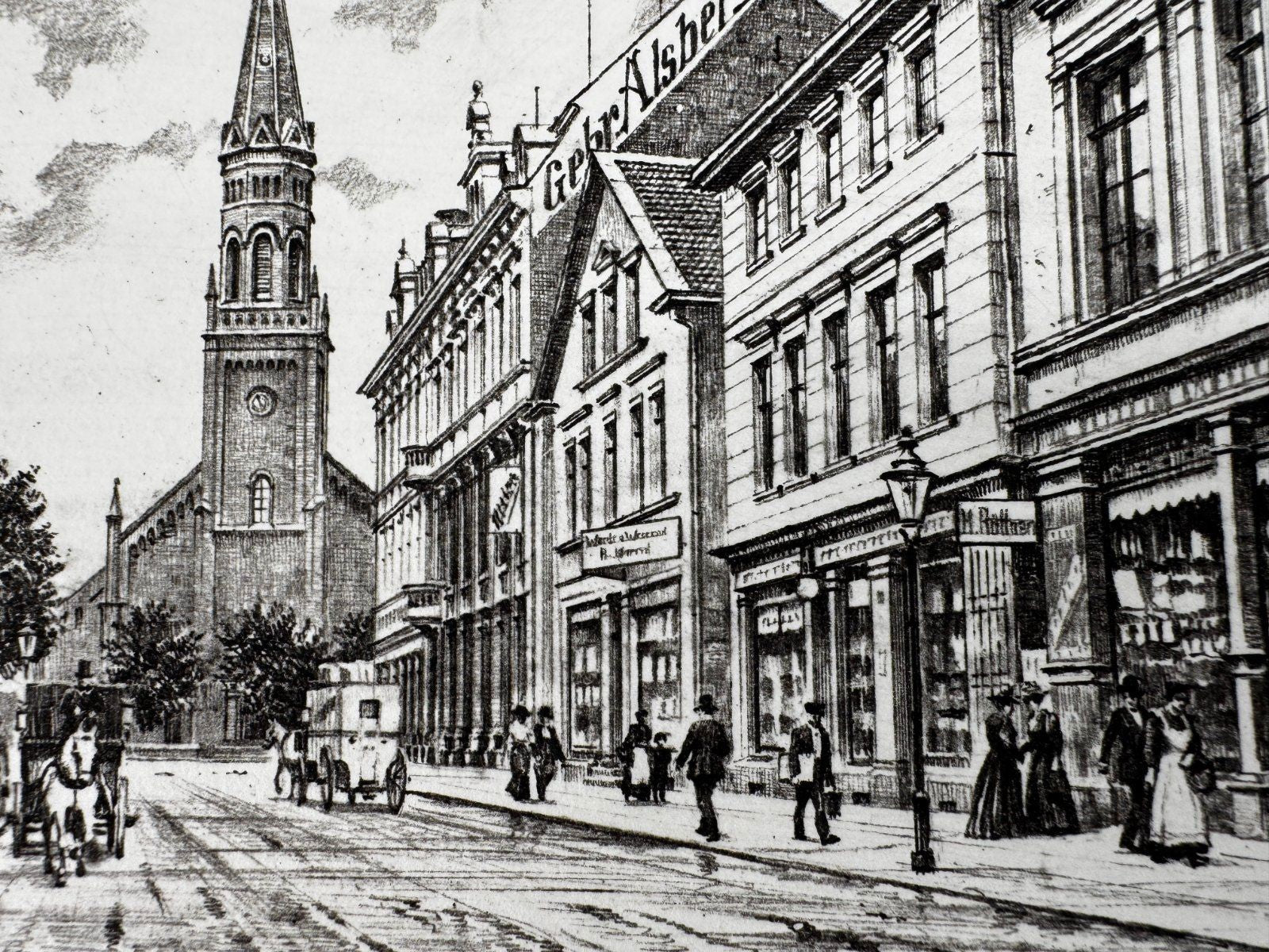 * HEINZ WEHLISCH ORIGINAL RADIERUNG WATTENSCHEID OSTSTRAßE 1905