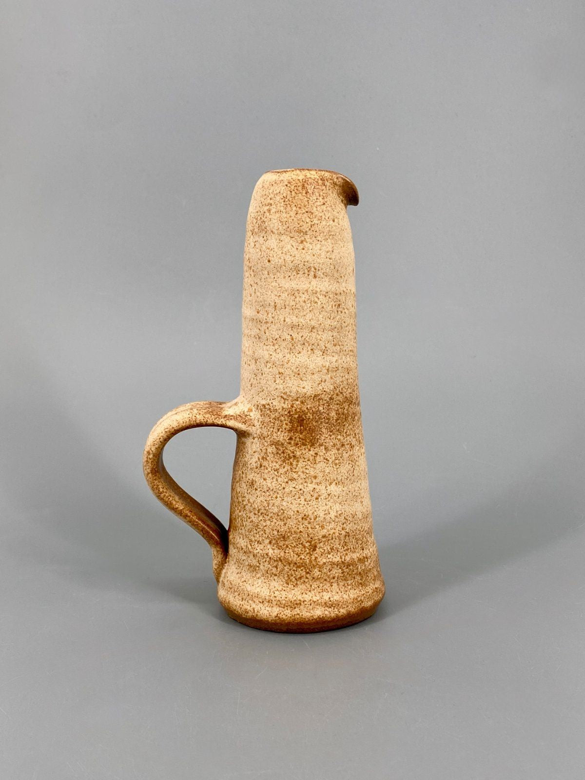 * VASE KRUG STEINZEUG STUDIO KERAMIK BRAUN RUSTIKAL VINTAGE