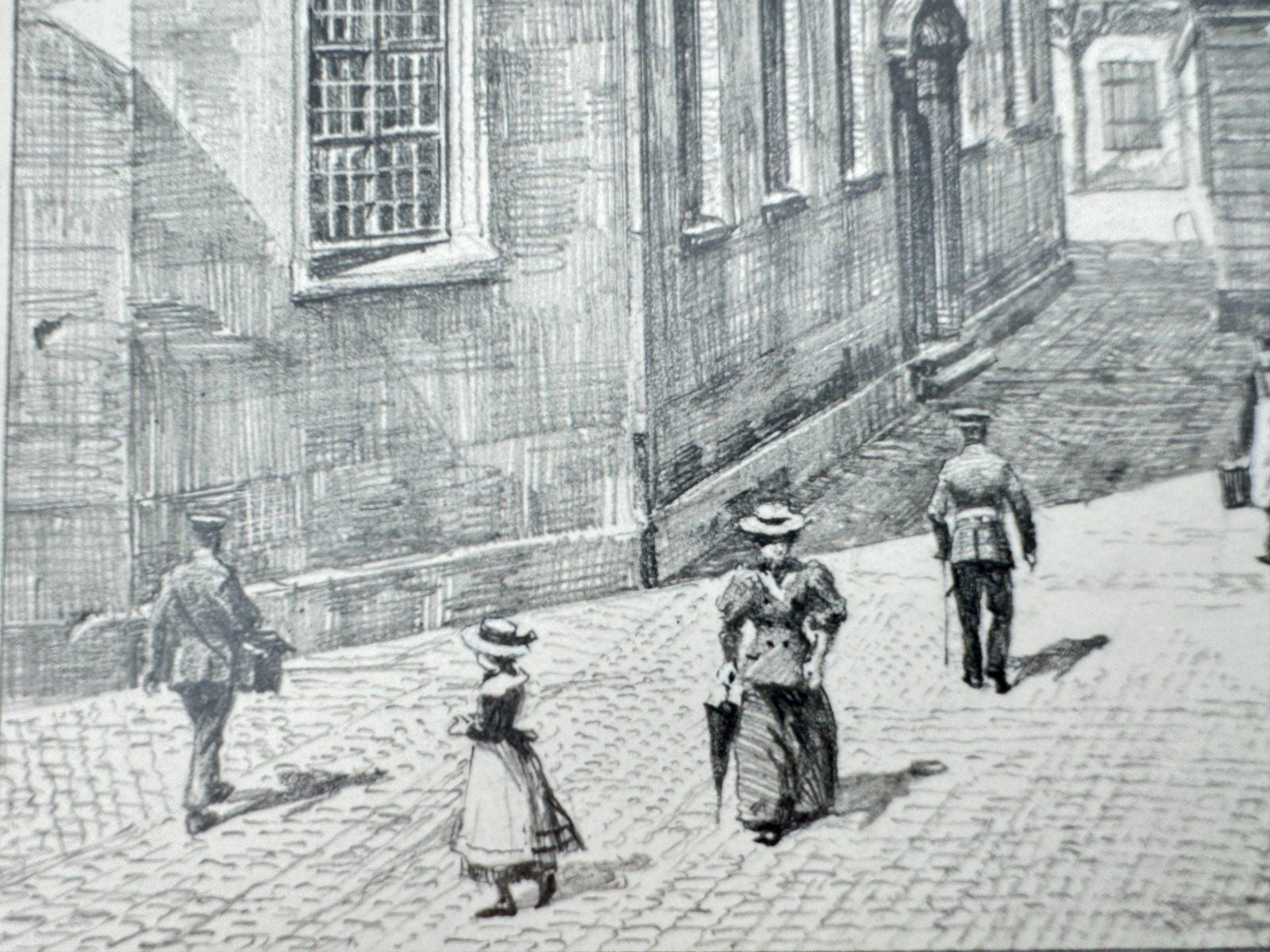 * HEINZ WEHLISCH ZEICHNUNG DURLACH MARKTPLATZ SIGNIERT