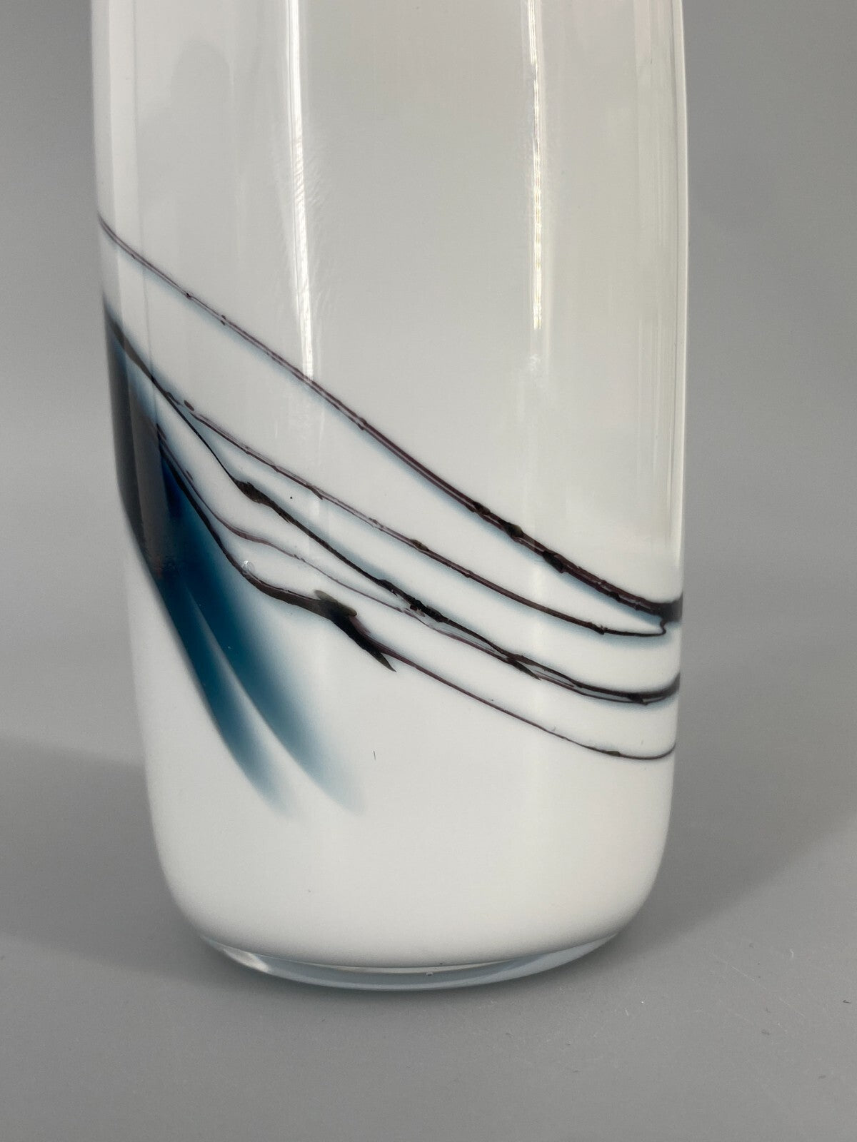 * HOLMEGAARD ATLANTIS MICHAEL BANG GLAS VASE 14,5CM VINTAGE DANISH DESIGN 80ER