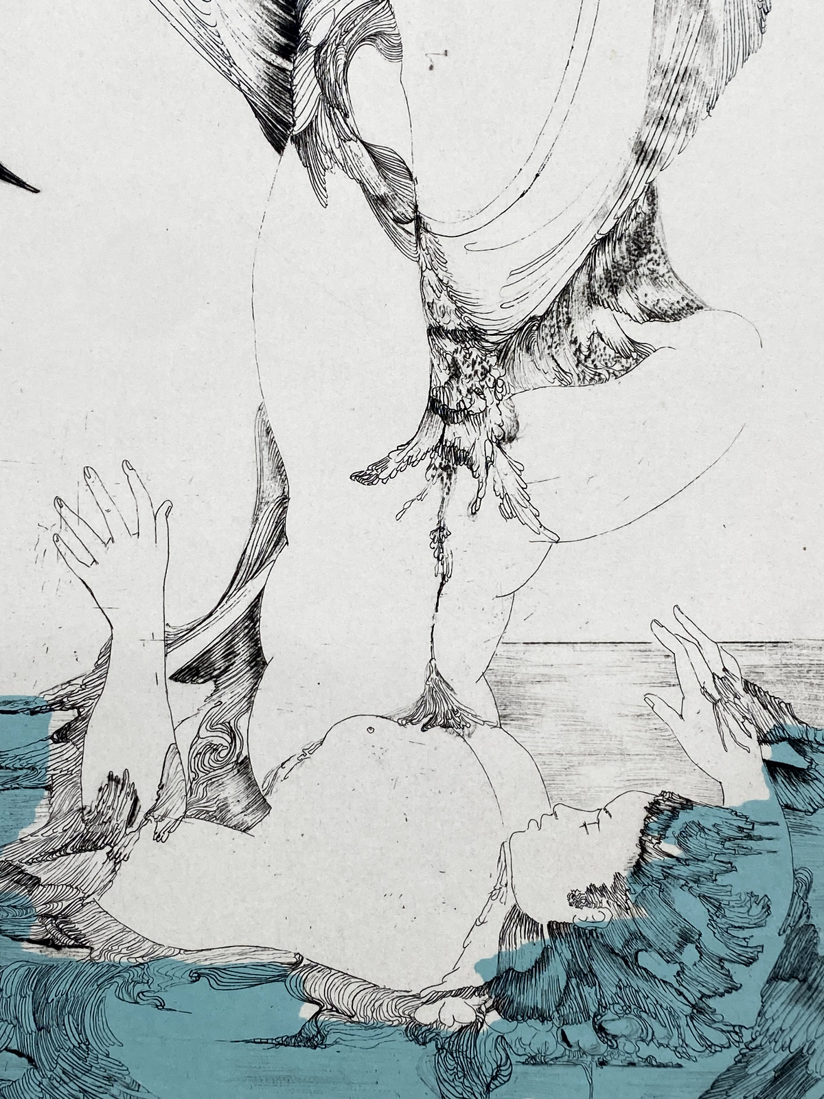 * DRUCK DIDIER MOREAU MONT DE VENUS LITHOGRAFIE HANDKOLORIERT PARIS ART NOVEAU