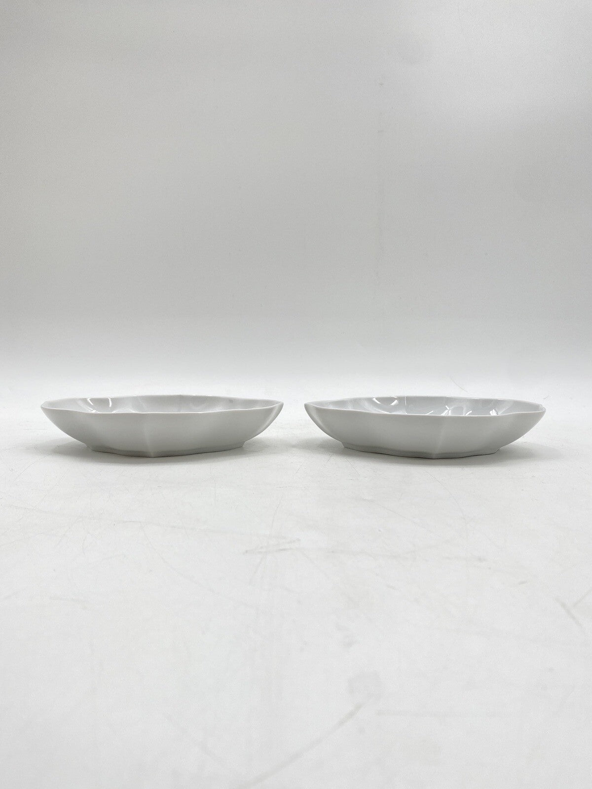 * MEISSEN KONVOLUT 2 SCHALEN VASE KLEIN TATZEN PFOTEN PORZELLAN WEIß 4. WAHL