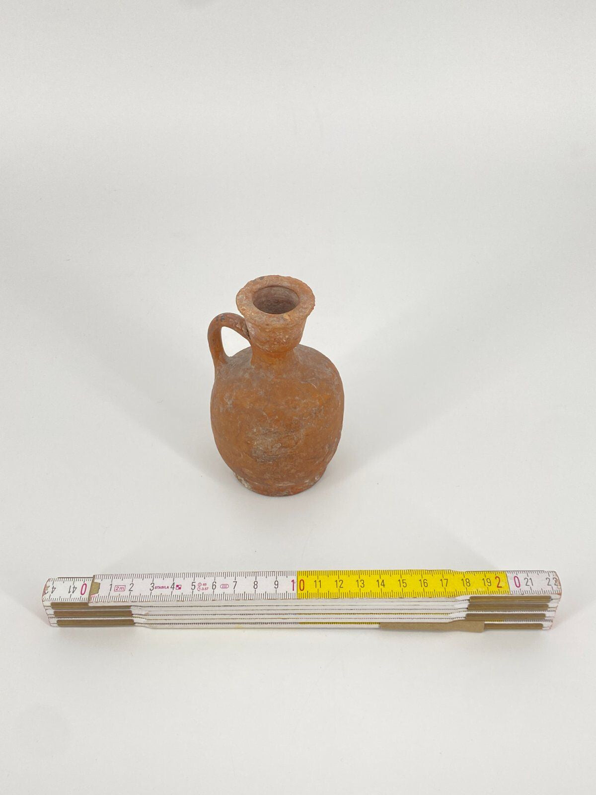 * KANNE ÖL ANTIKE RÖMER GRIECHEN KERAMIK VASE KRUG ROT KÄNNCHEN