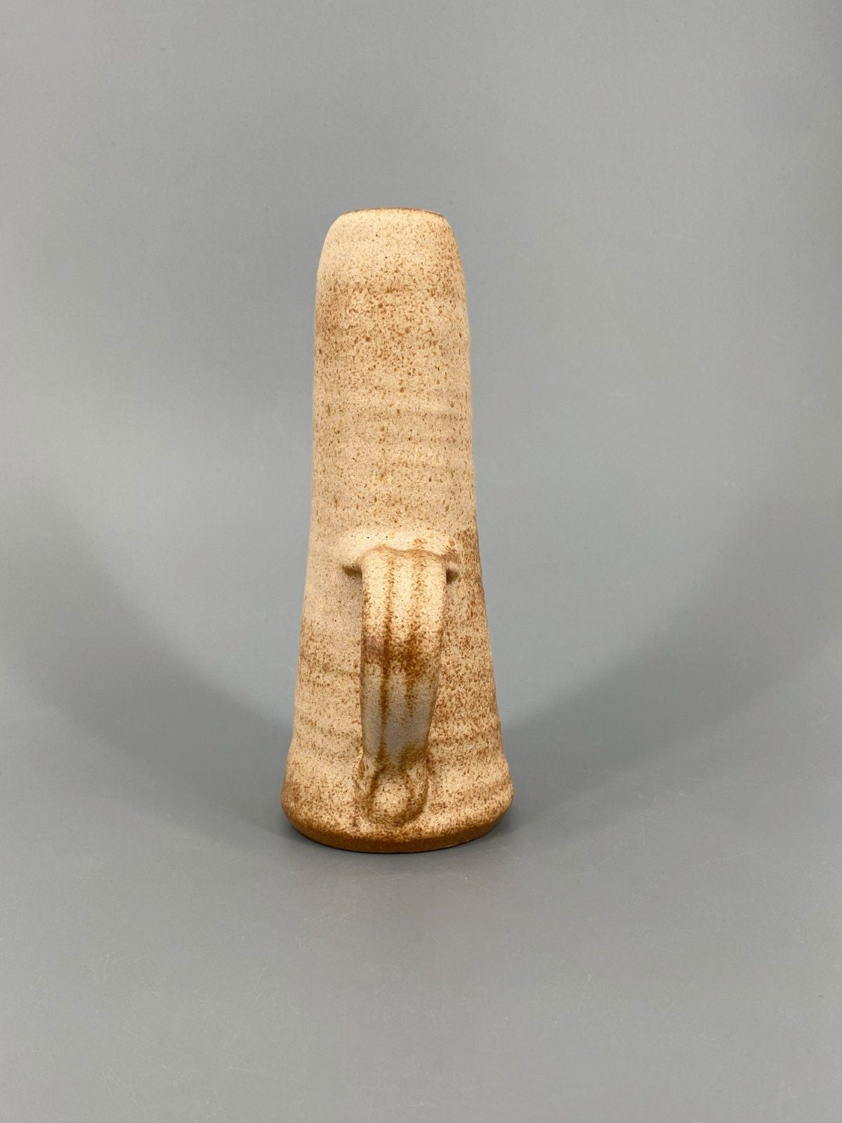 * VASE KRUG STEINZEUG STUDIO KERAMIK BRAUN RUSTIKAL VINTAGE