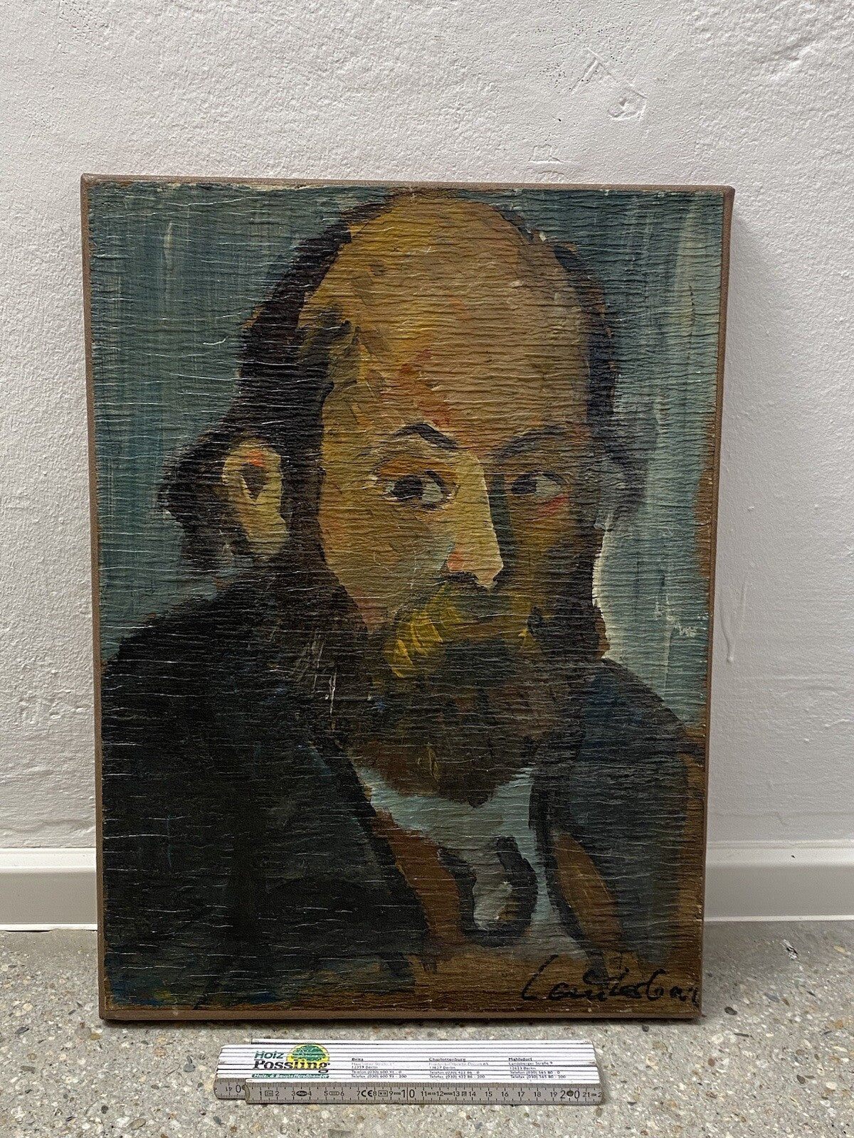 * LEIMFARBE GEMÄLDE HORST LAUTERBACH KOPIE NACH CEZANNE 1951