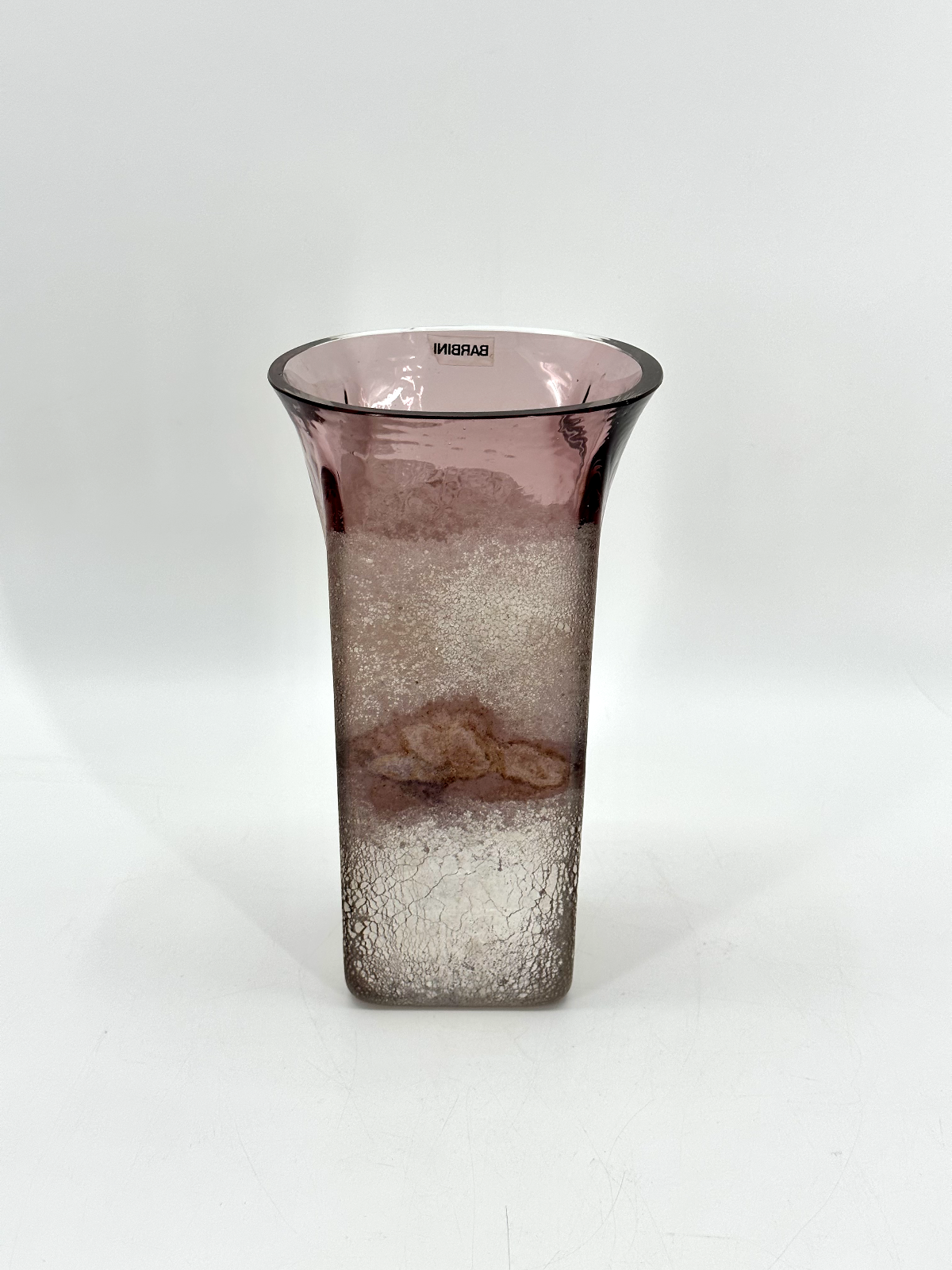 * BARBINI VASE SCAVO MURANO 1960er UNRESTAURIERT GROSS SELTEN