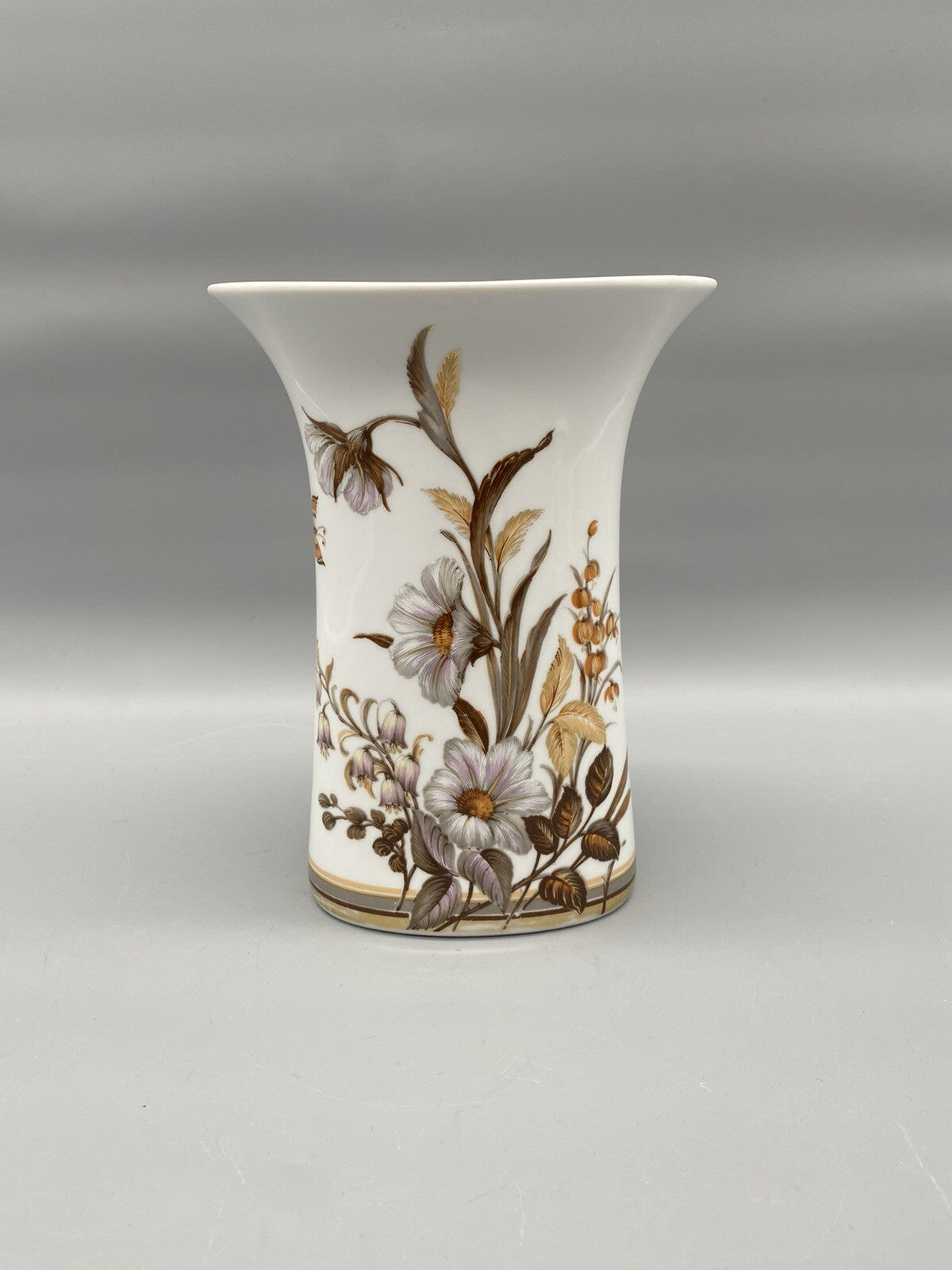 SET AK KASIER PORZELLAN VASE BLUMEN VINTAGE 50/60er RUND TROMPETE OVAL