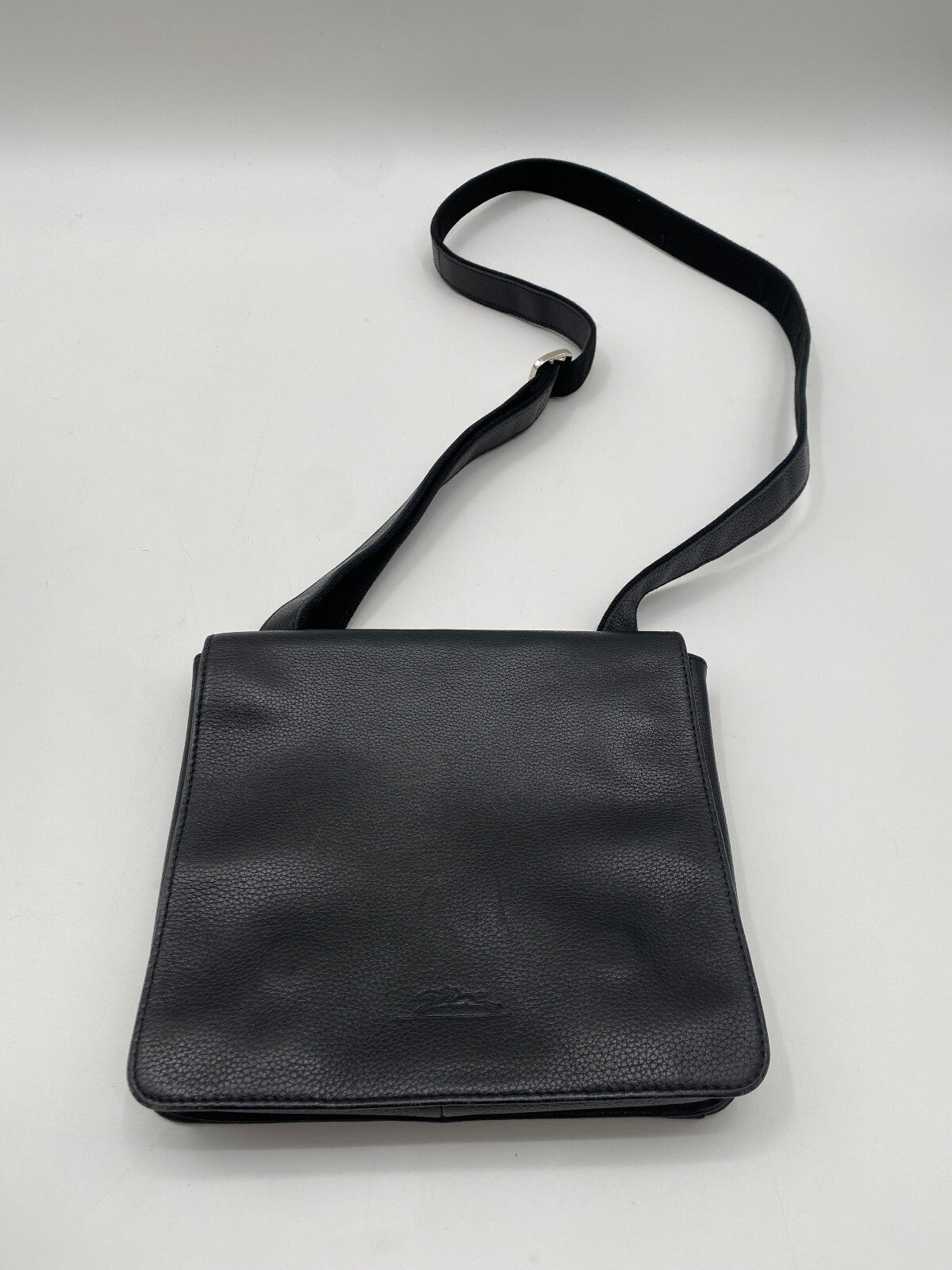 * LONGCHAMP KLEINE UMHÄNGETASCHE TASCHE SCHWARZ LEDER