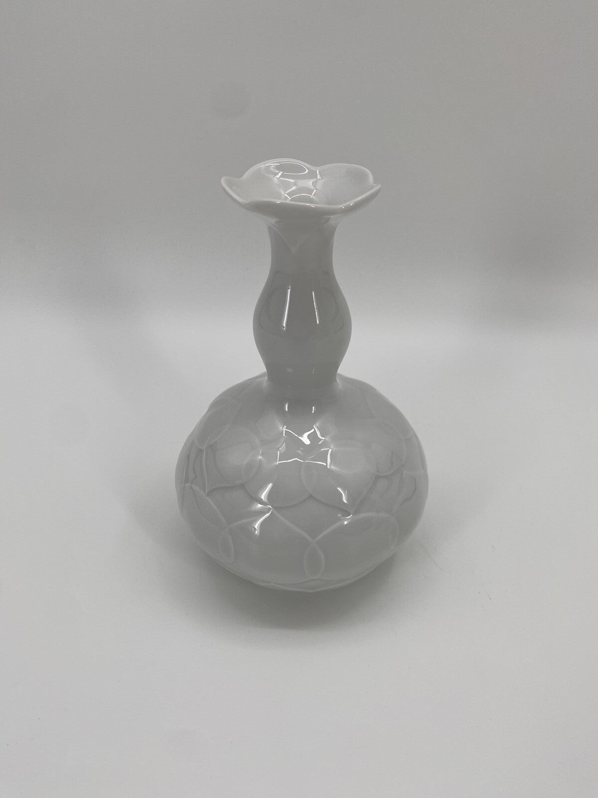 * MEISSENER PORZELLAN VASE LOTUS MEISSEN RELIEF 1. WAHL LUDWIG ZEPNER
