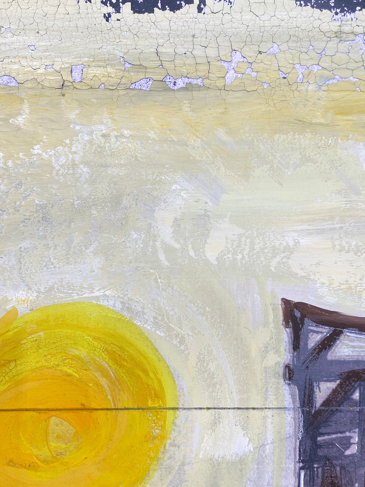 * BILD ACRYL ÖL GEMÄLDE ROMAN WEYL MARSKI URAUFFÜHRUNG 1966 BÜHNENBILD VINTAGE