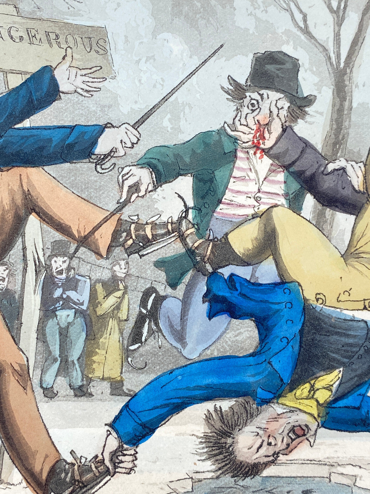 * RADIERUNG PLEASING PASTIME CHRISTMAS QUADRILLE PARTY EISLAUF 1822 LONDON EIS