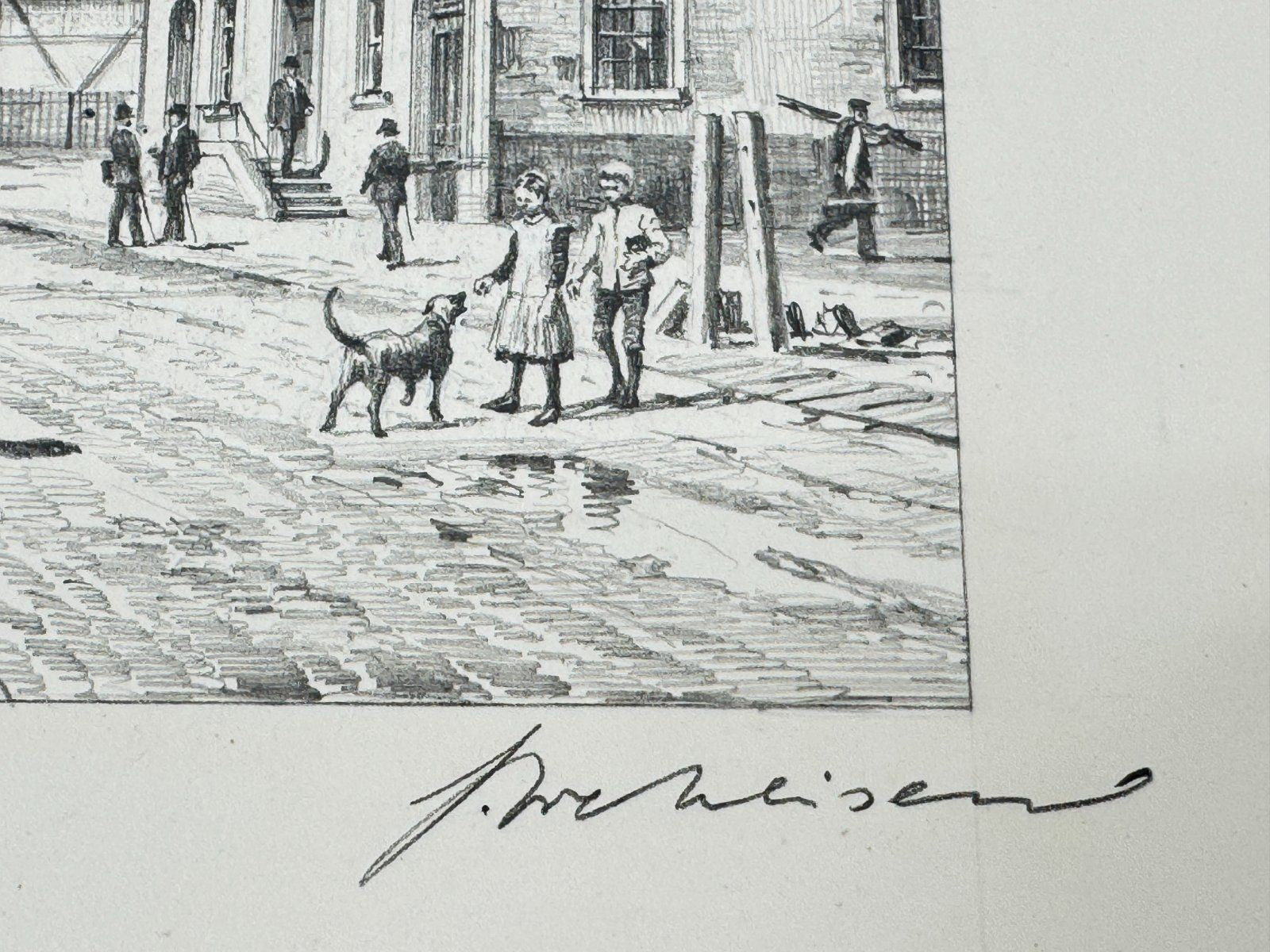 * HEINZ WEHLISCH ZEICHNUNG SÖLLINGEN SIGNIERT BLEISTIFT
