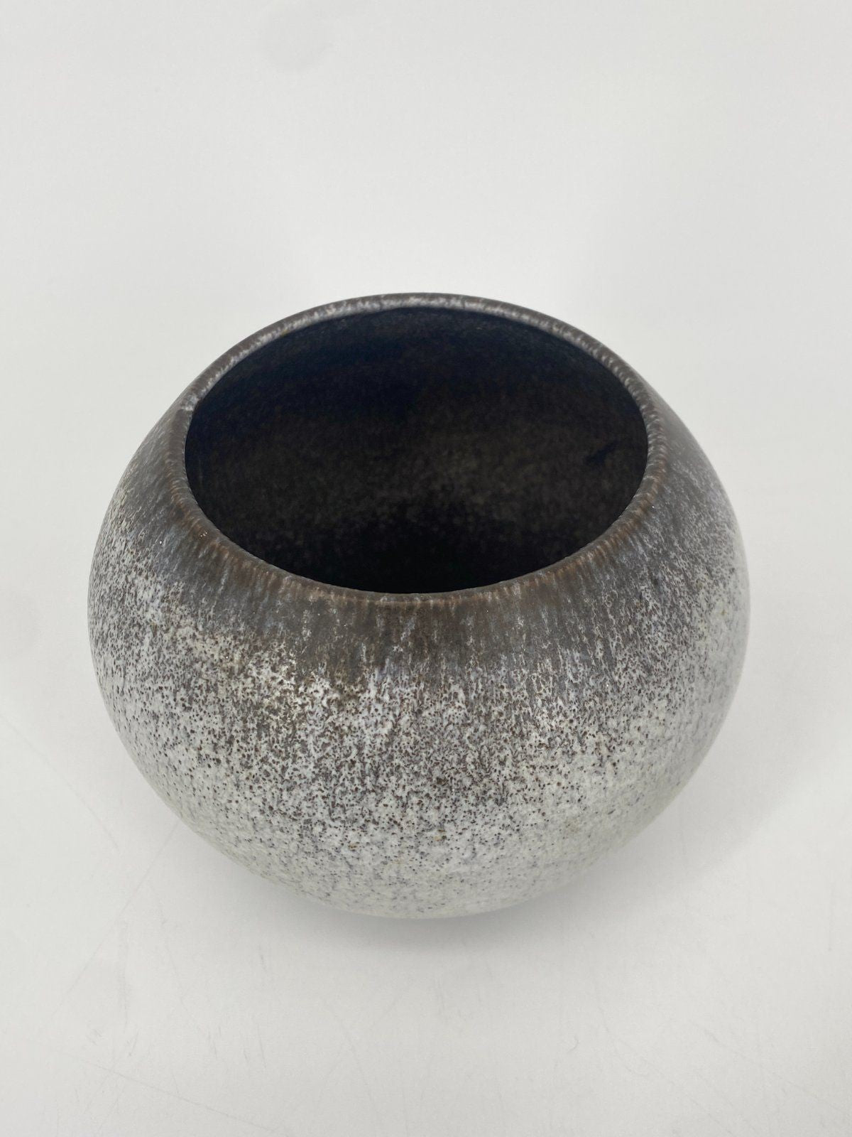 * STUDIOKERAMIK VASE VINTAGE 60ER GRAU BRAUN GEMARKT G 85