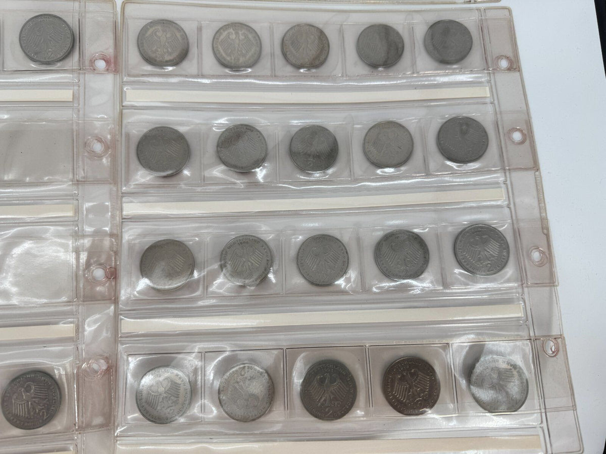 349 x BRD 2 DM MÜNZEN SAMMLUNG 1957 - 1994 SAMMLERSTÜCKE DEUTSCHE MARK