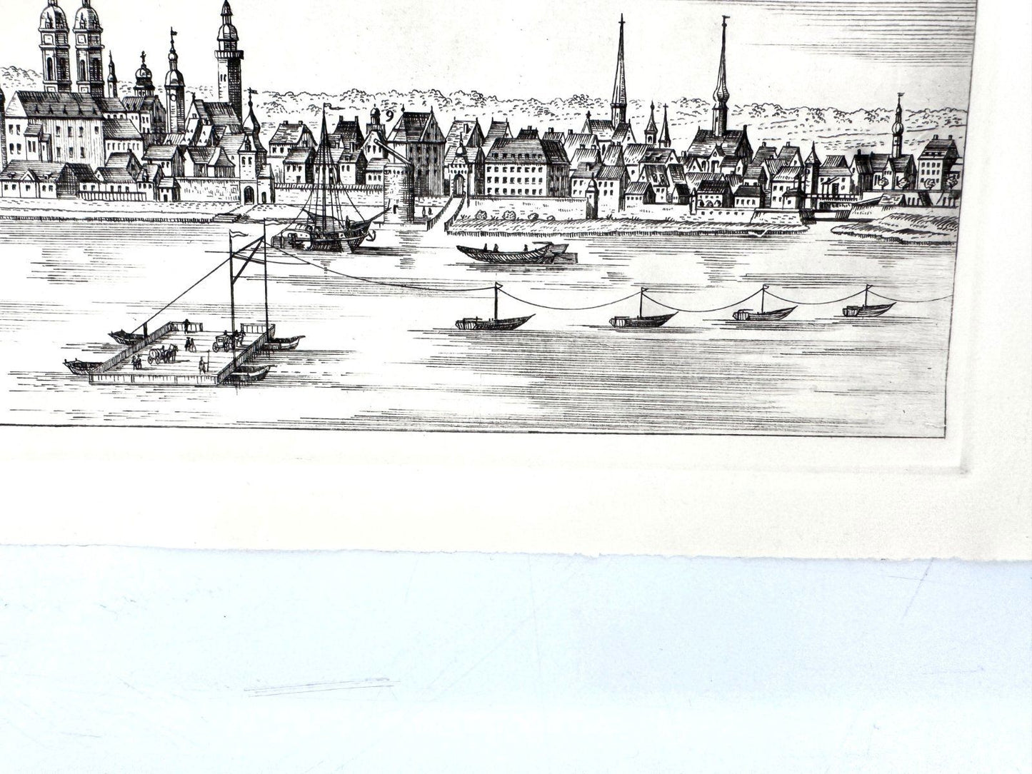 * GRAFIK DRUCKGRAFIK DÜSSELDORF ALTSTADT ANSICHT WEHLISCH
