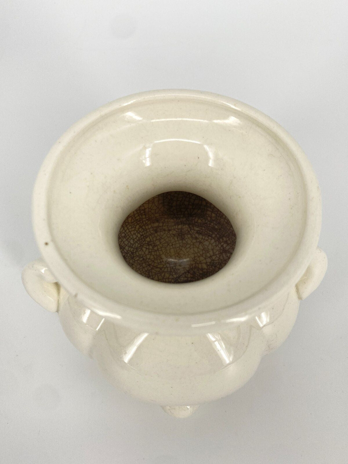 * WAECHTERSBACH GERMANY PORZELLAN VASE MIT FÜßEN VINTAGE KRAKEELE