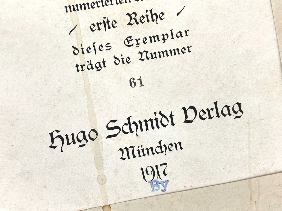 *MAPPE LUDWIG RICHTER 100 ZEICHNUNGEN MÜNCHEN 1917 SCHMIDT 61/150